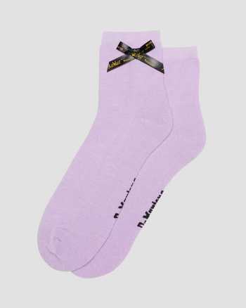 Ankle Bow Organic Cotton Blend Socks
