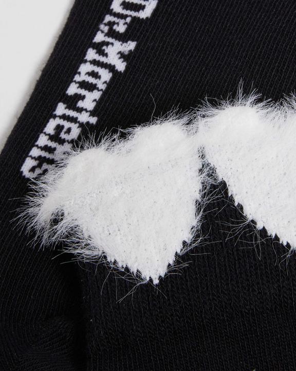 Chaussettes en coton mélangé à détail cœur en noirChaussettes en coton mélangé à cœur Dr. Martens