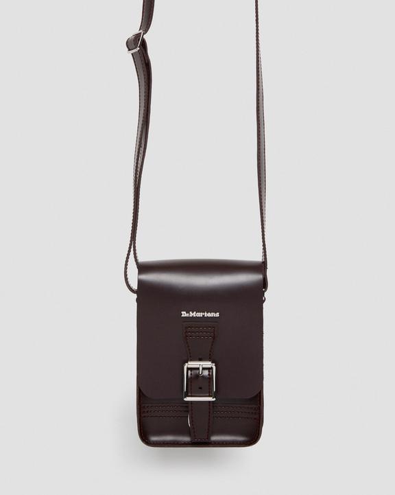 Kiev Smooth Leather Vertical Crossbody Bag in Burgundy | Dr Kiev Smooth Leather Vertical Crossbody Bag in Burgundy | Dr