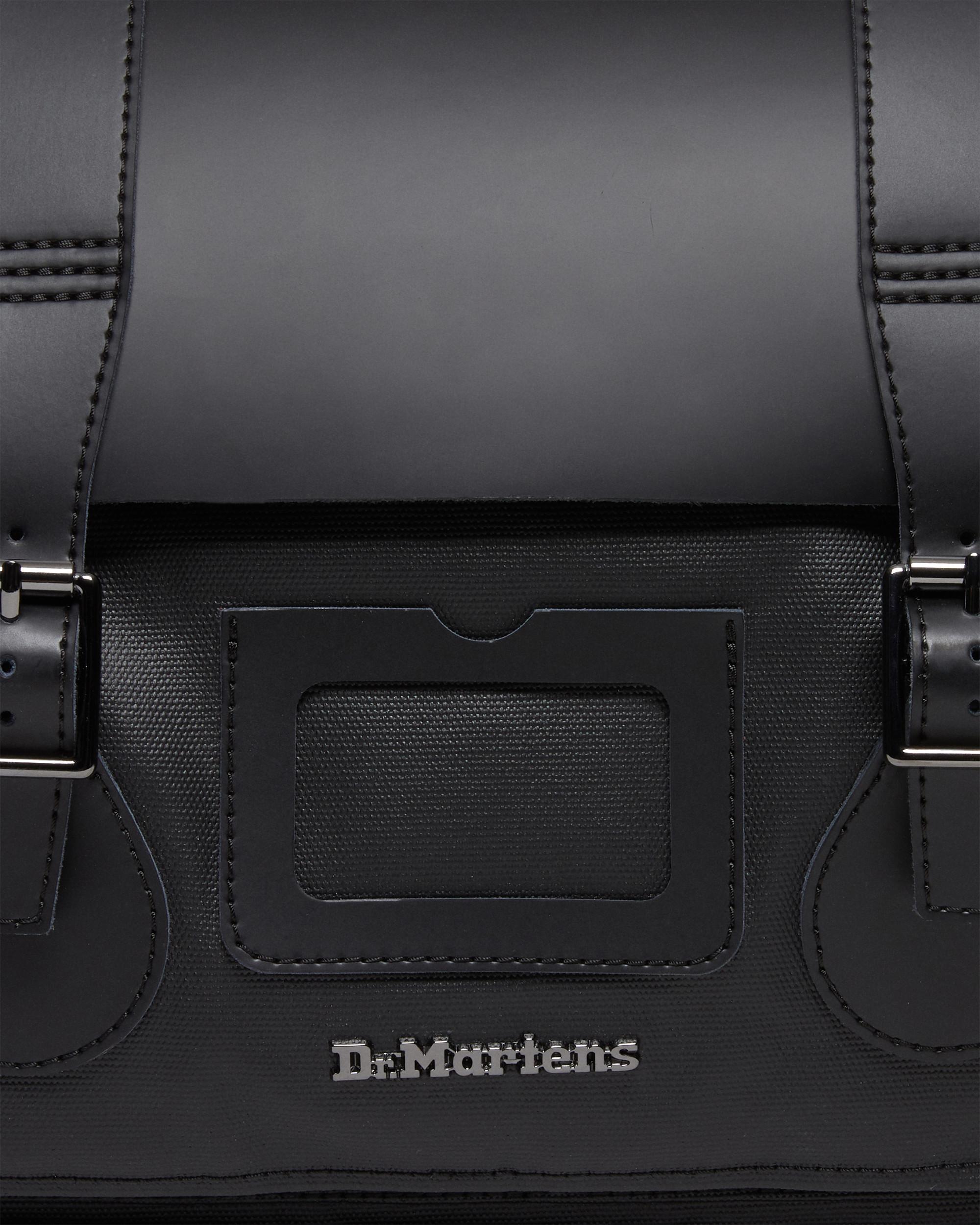 Leather & Canvas Messenger Bag in BLACK | Dr. Martens™