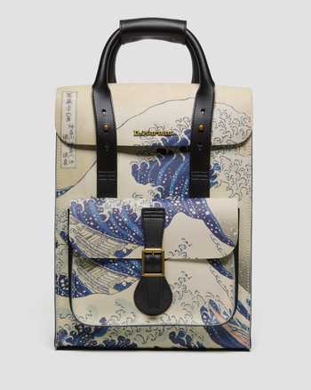 The Met The Great Wave Leather Backpack