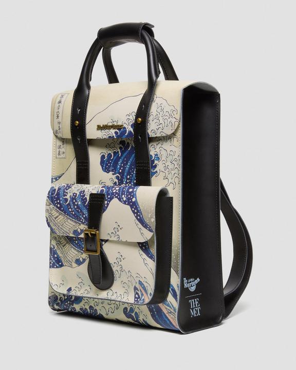 The Met The Great Wave Leren Rugtas in CrèmeThe Met The Great Wave Leren Rugtas Dr. Martens