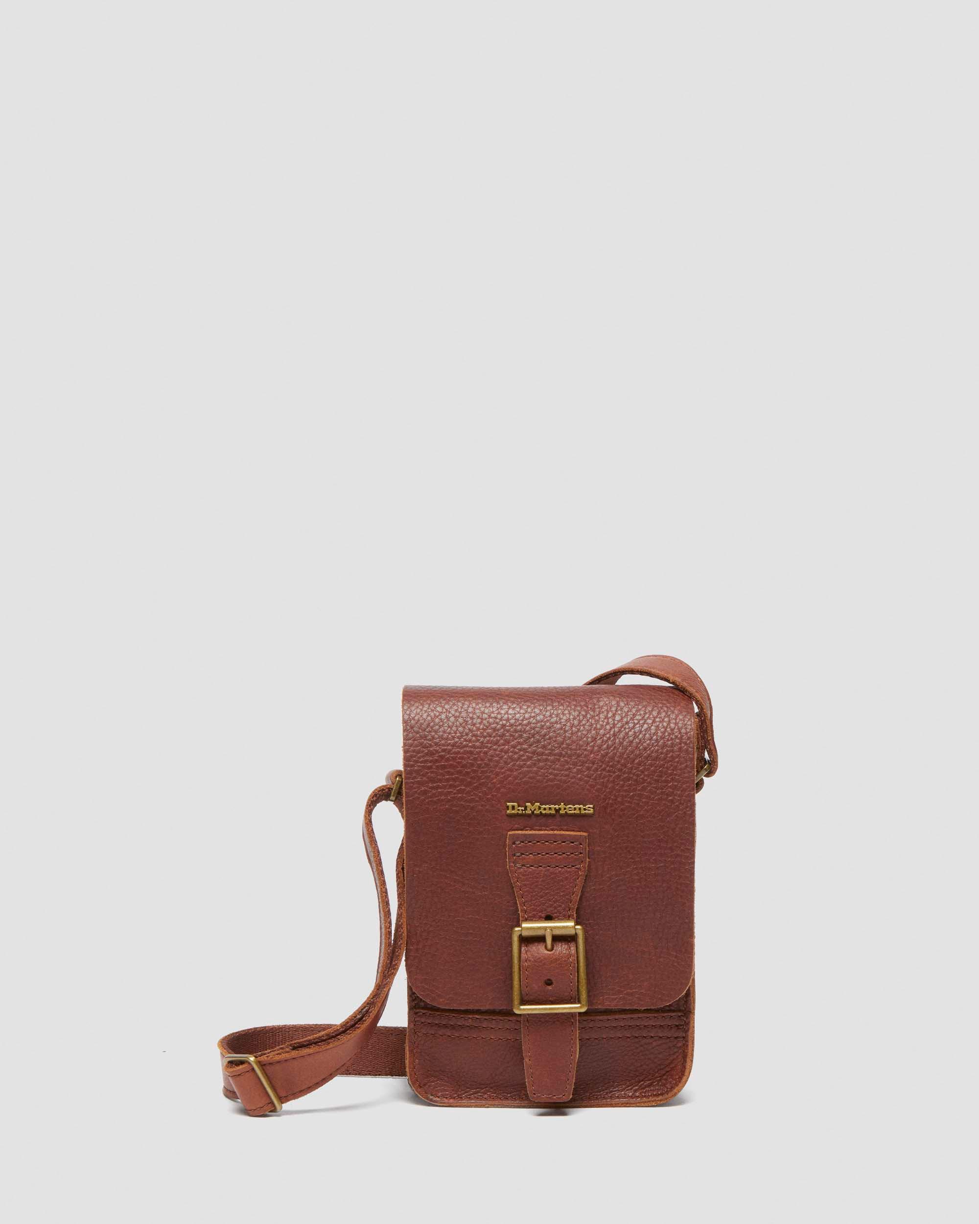 Ambassador Leather Reporter Bag in Cashew