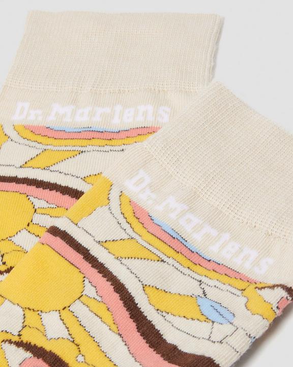Printed Cotton Blend SocksRetro Ray Bedruckte Baumwollmisch-Socken Dr. Martens