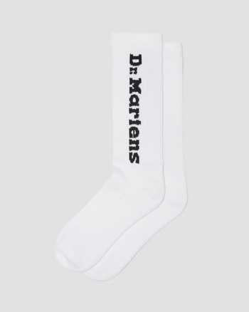 Vertical Logo Cotton Blend Socks