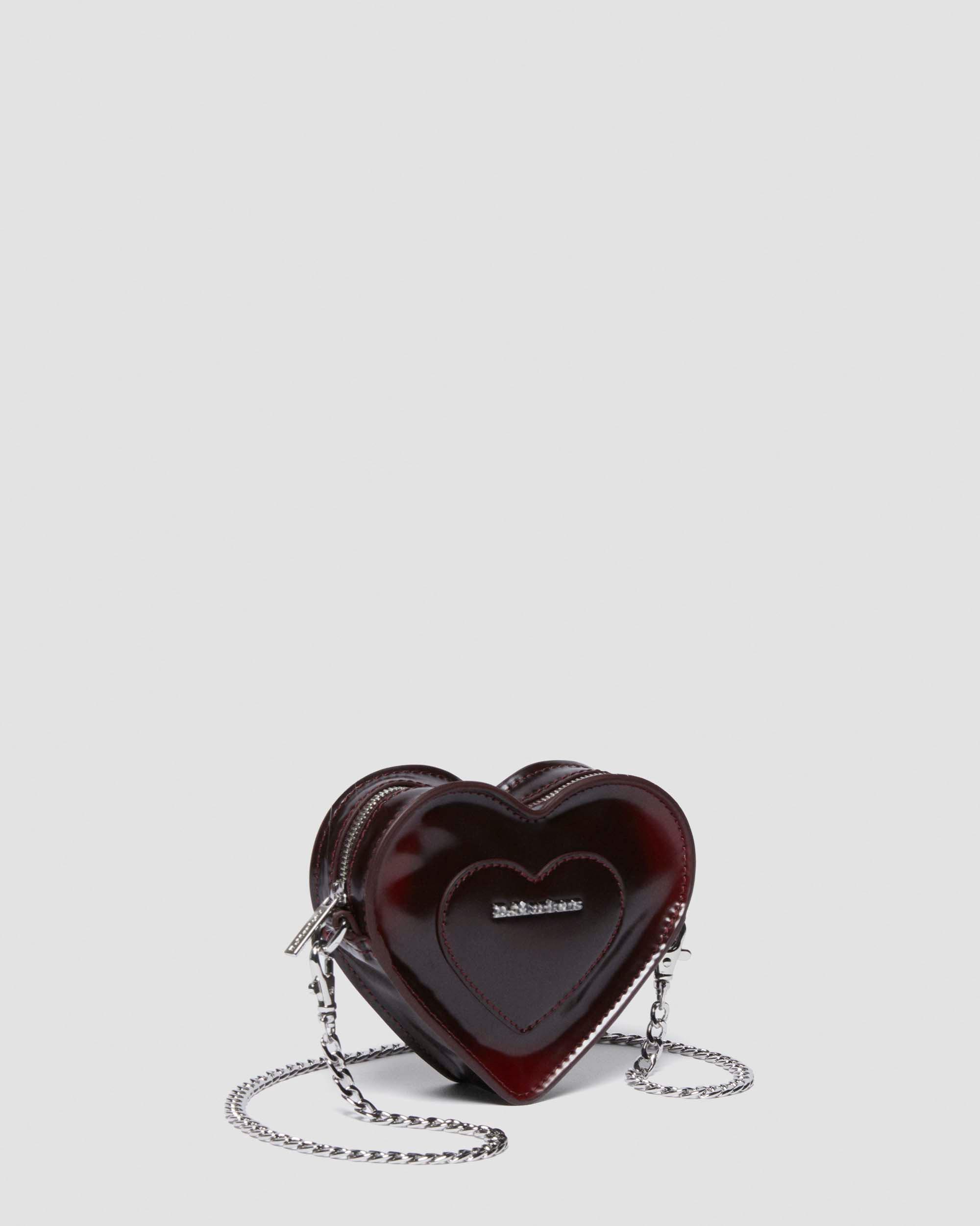 Dr Martens★MINI HEART SHAPED LEATHER BAG★BLACK Mini Heart Shaped Kiev & Patent Leather Bag in Black | Dr