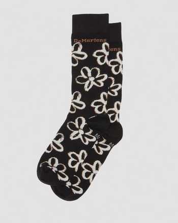 Floral Scribble Organic Cotton Socks