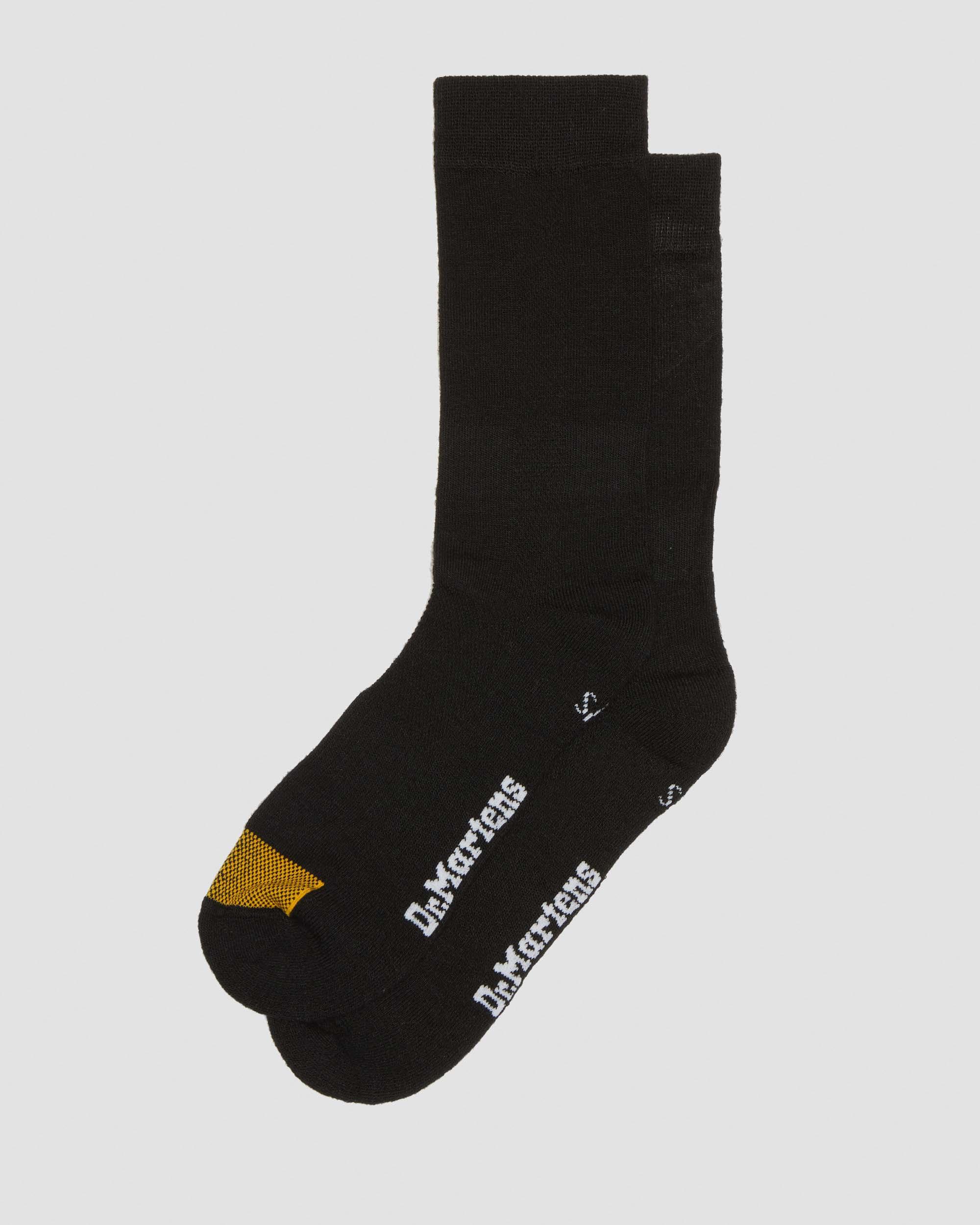 Lightweight Tech Organic Cotton Socks in Black | Dr. Martens