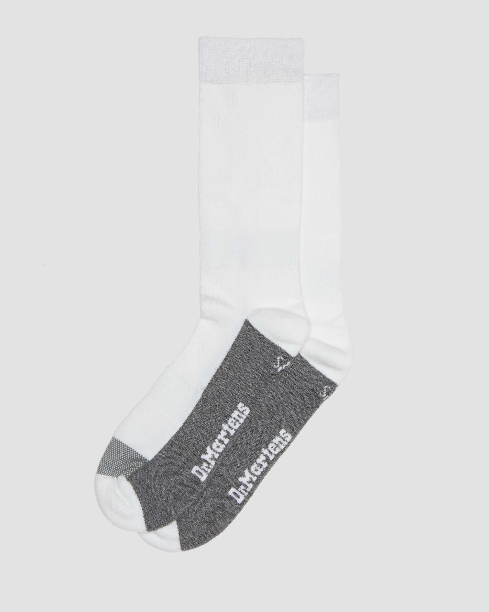 Dr. Martens' Lightweight Tech Organic Cotton Socks In White
