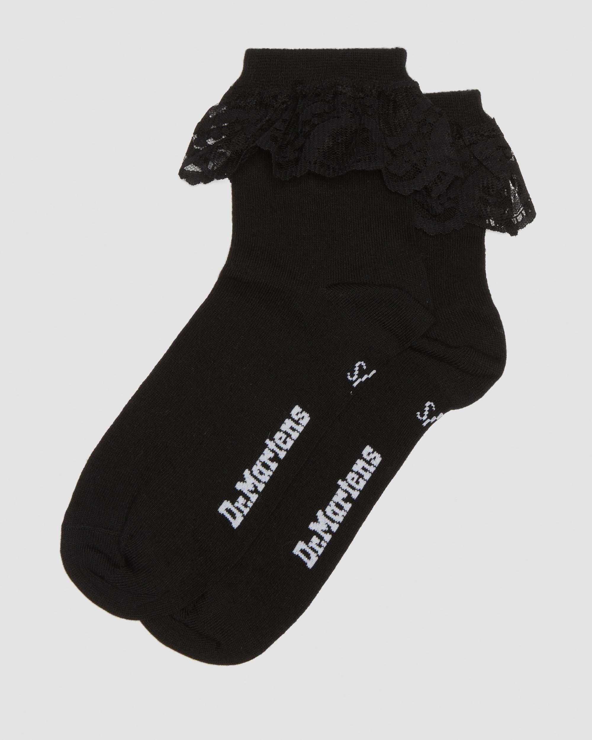 Frill Organic Cotton Socks in Black