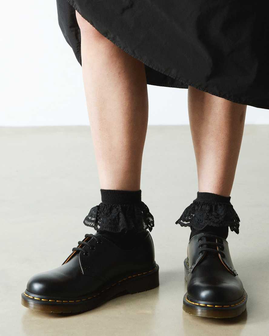 Dr. Martens' Frill Organic Cotton Socks In Black