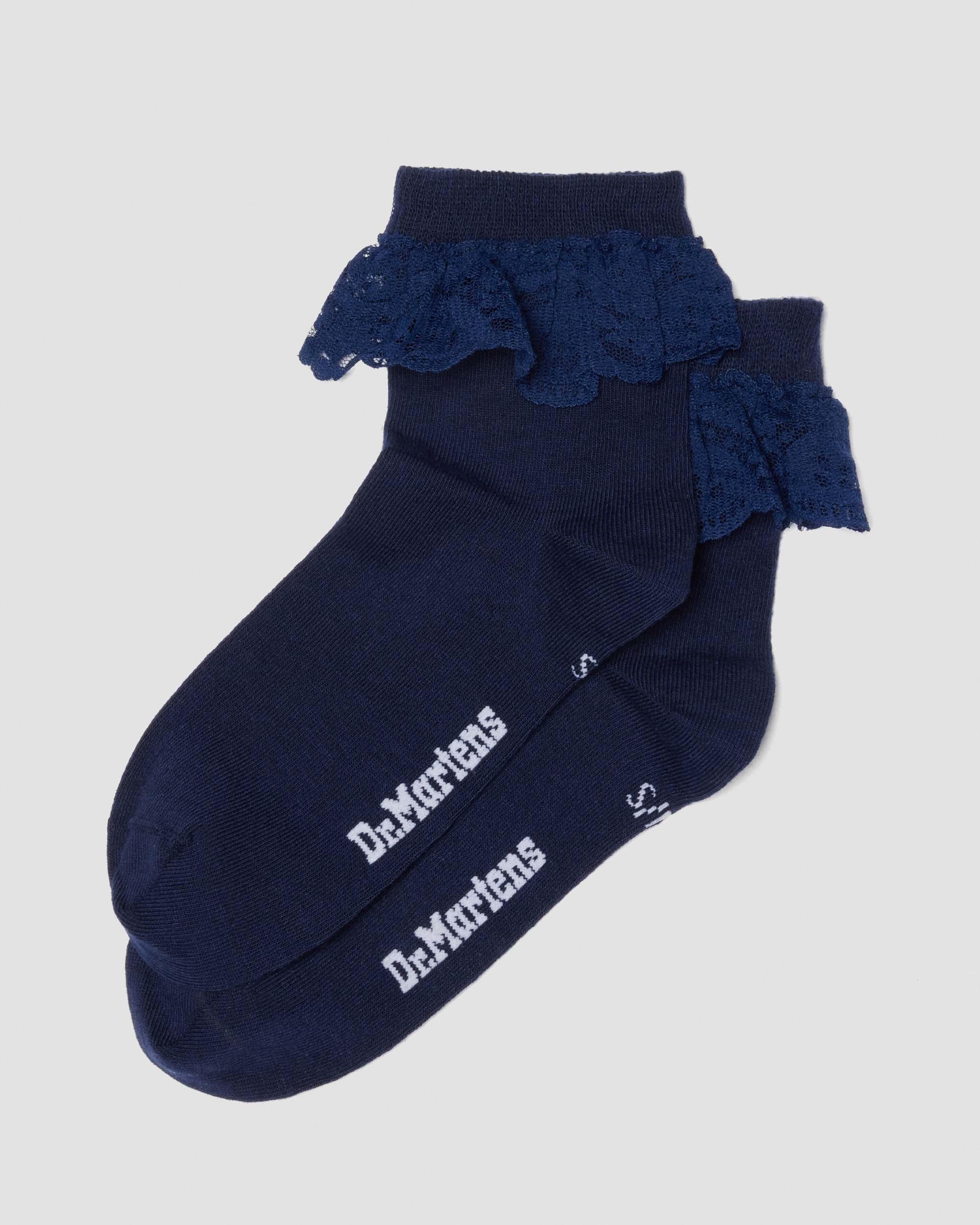 FRILL ORGANIC COTTON BLEND SOCKS in MIDNIGHT BLUE