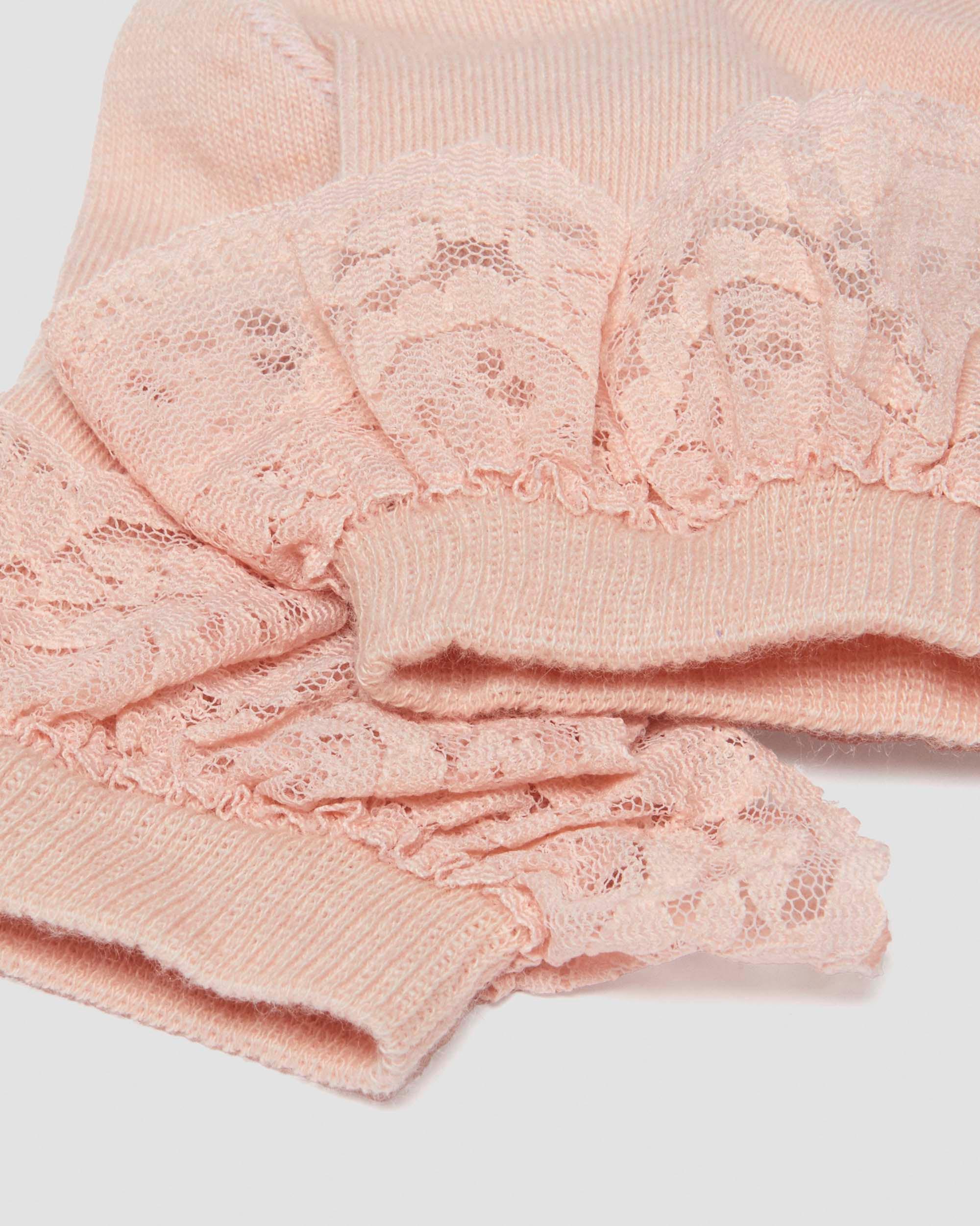 Frill Organic Cotton Socks in Powder Pink