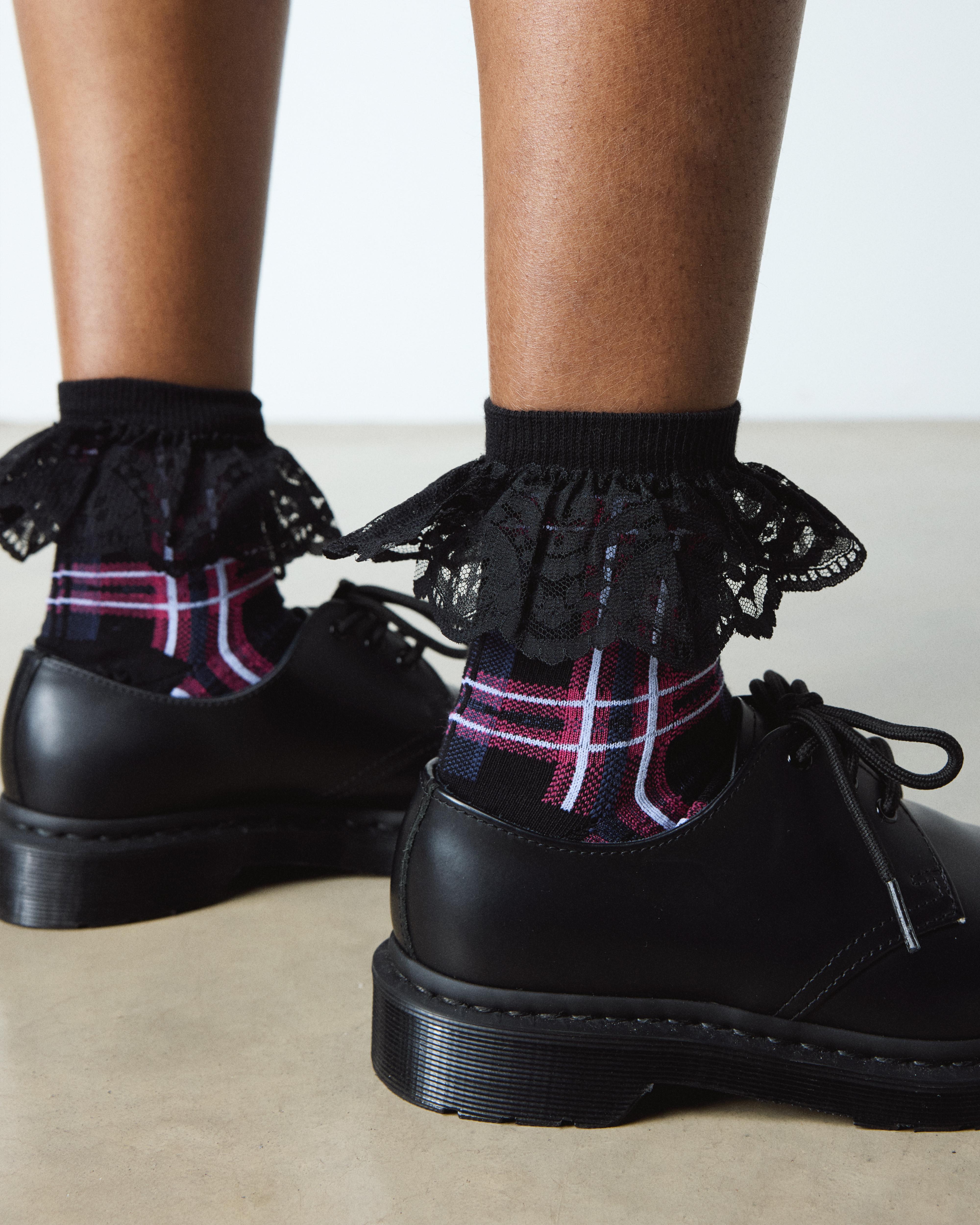 FRILL ORGANIC COTTON BLEND SOCKS in Pink Multi