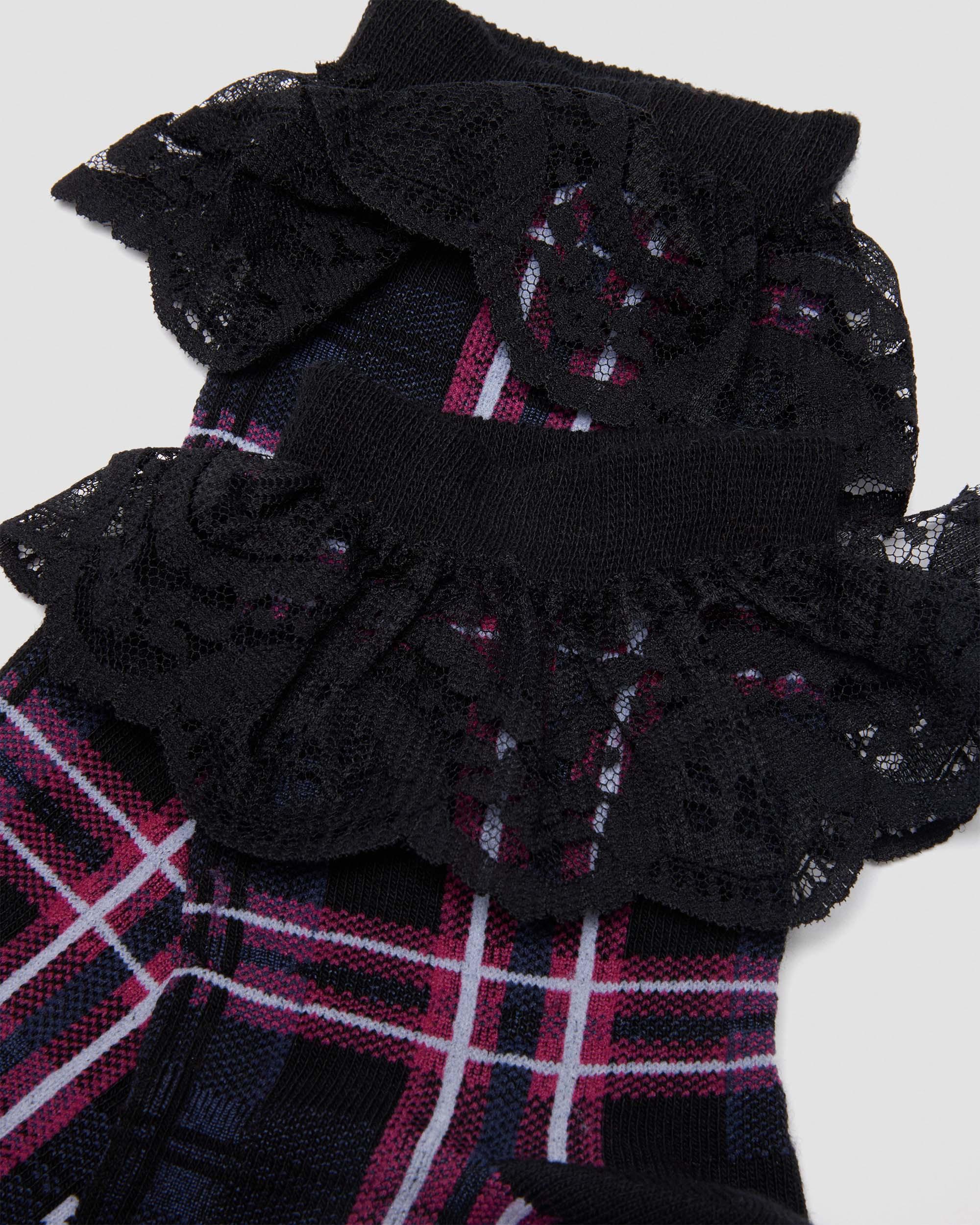 FRILL ORGANIC COTTON BLEND SOCKS in Pink Multi