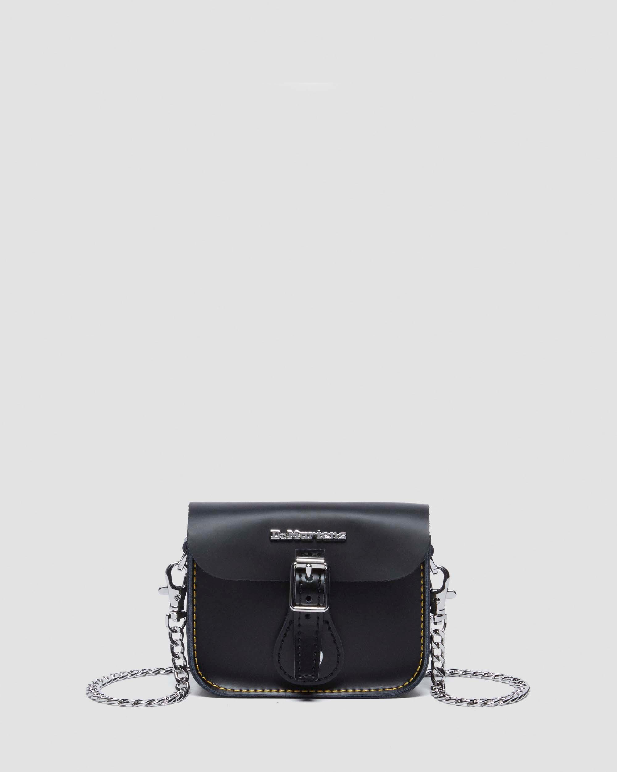 5 Inch Smooth Leather Mini Satchel in Black Dr. Martens