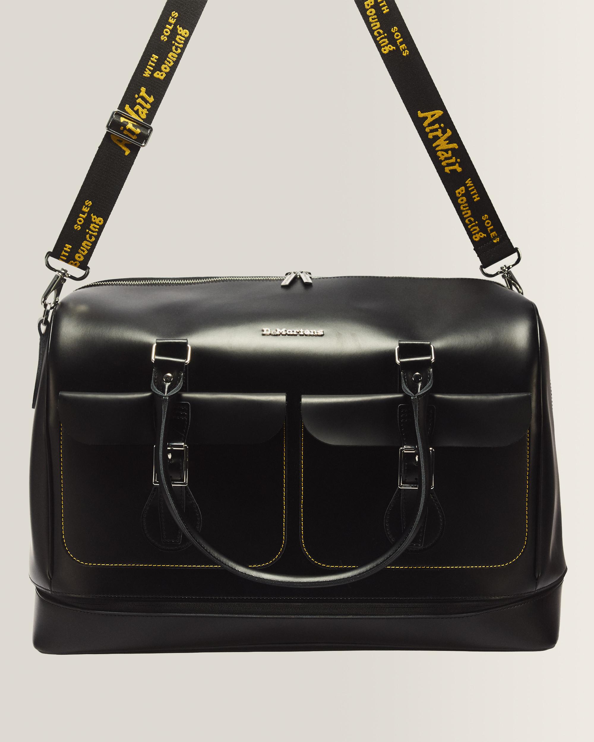Smooth Leather Weekender Bag in Black | Dr. Martens