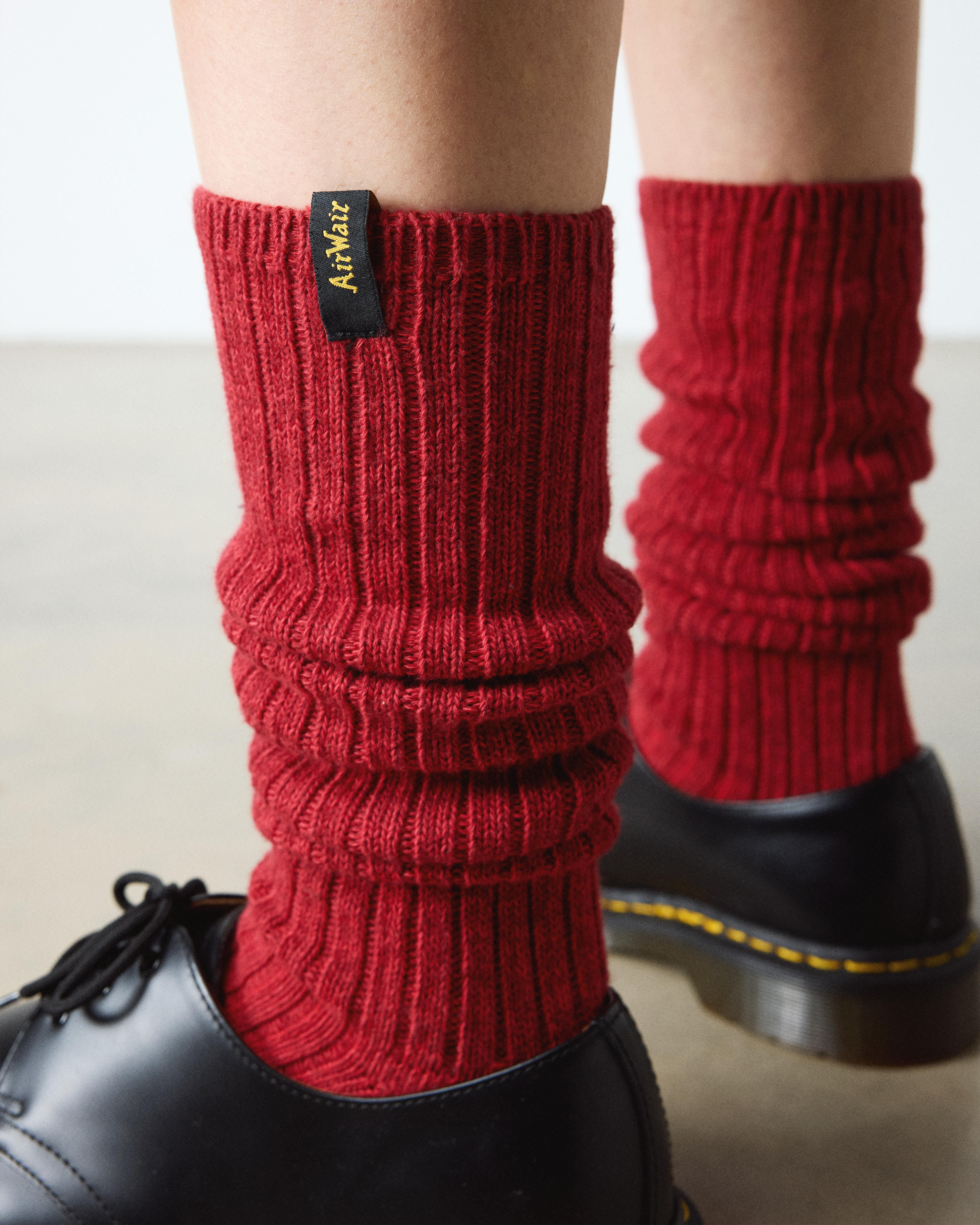 WarmWair Organic Cotton Blend Socks in Red