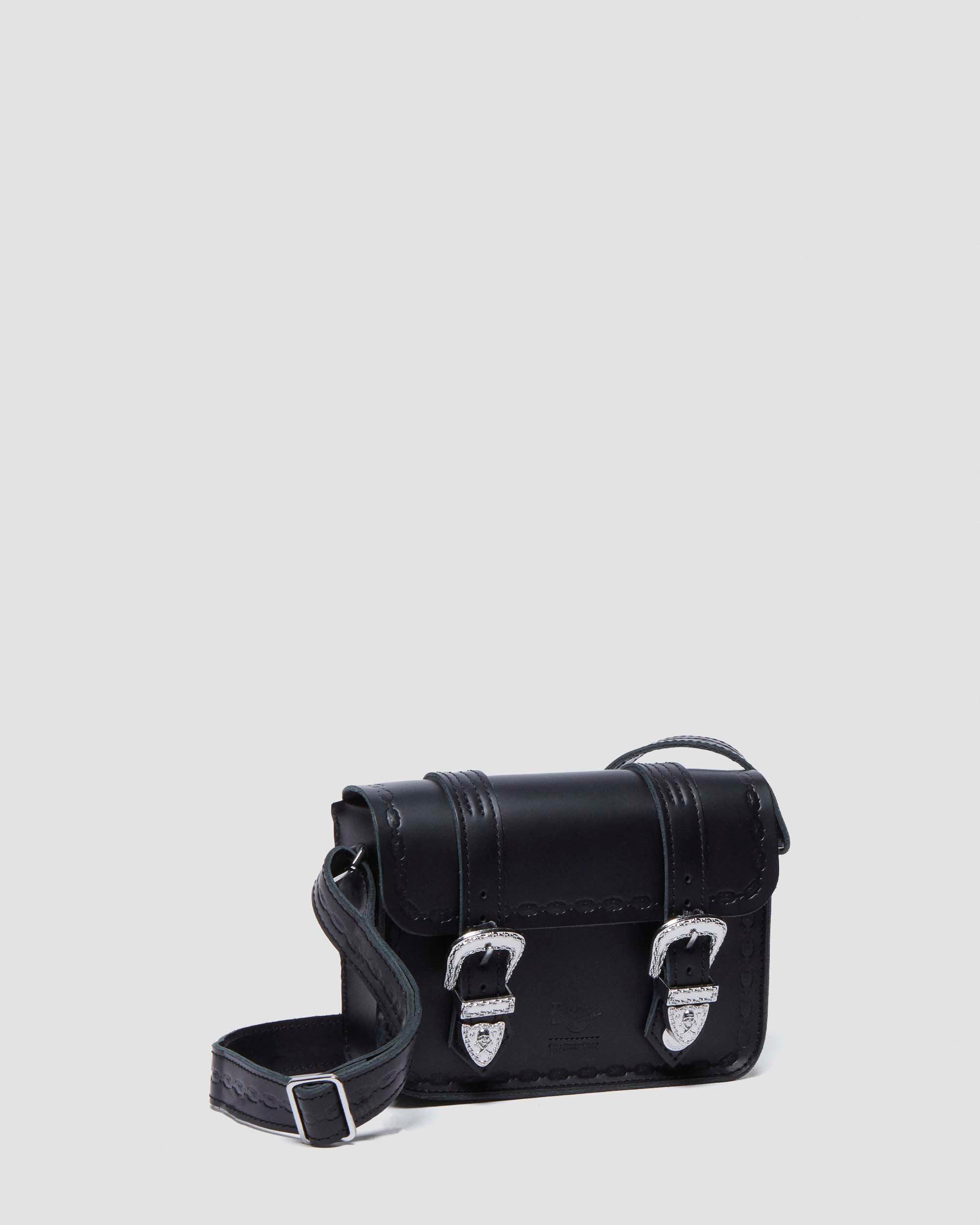 7” THE GREAT FROG LEATHER CROSSBODY BAG in BLACK | Dr. Martens™