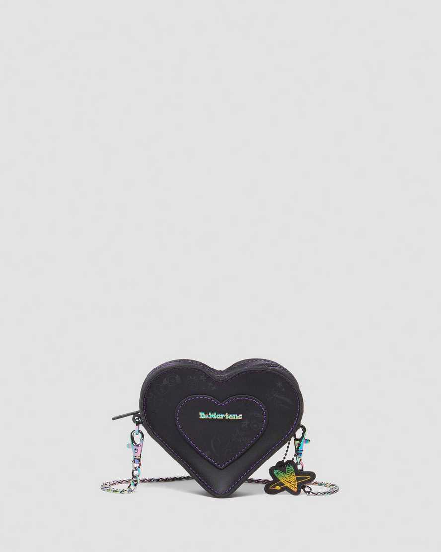 Shop Dr. Martens' Bt21 Herzförmige Mini-ledertasche In Schwarz