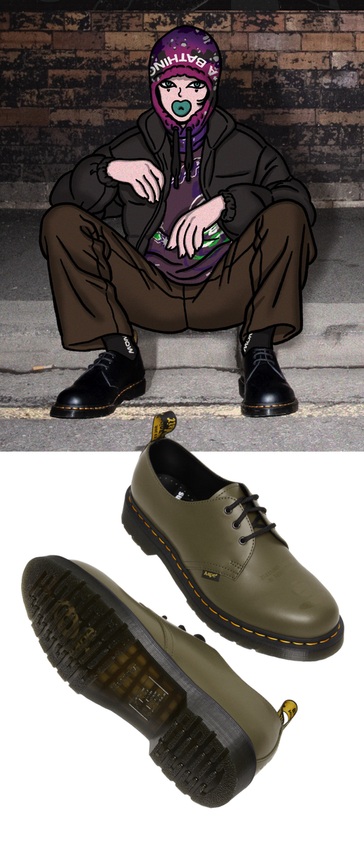 ゴッホ 星月夜 DR. MARTENS X A BATHING APE 60周年 数量限定品 - 通販