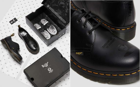 ブルー×レッド DR. MARTENS X A BATHING APE 60周年 数量限定品 - 通販