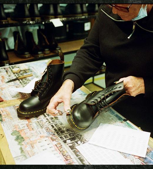 Acheter Hommes Martins bottes en cuir plate-forme baskets pour