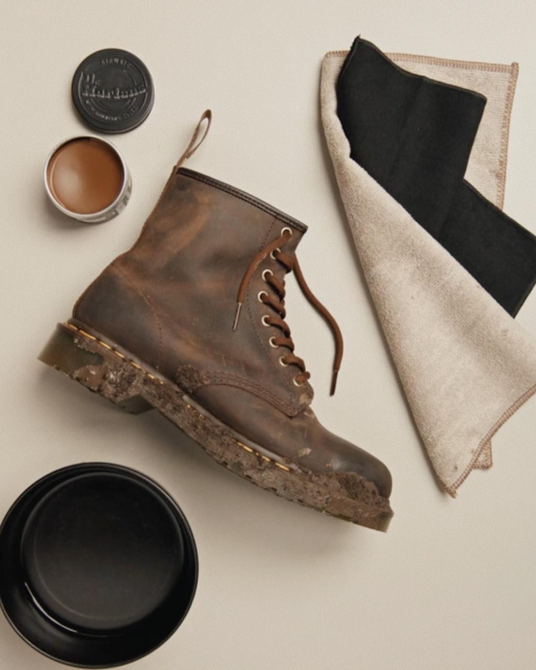 8I Rikard A-Cold-Wall* Leather Boots in Black | Dr. Martens™
