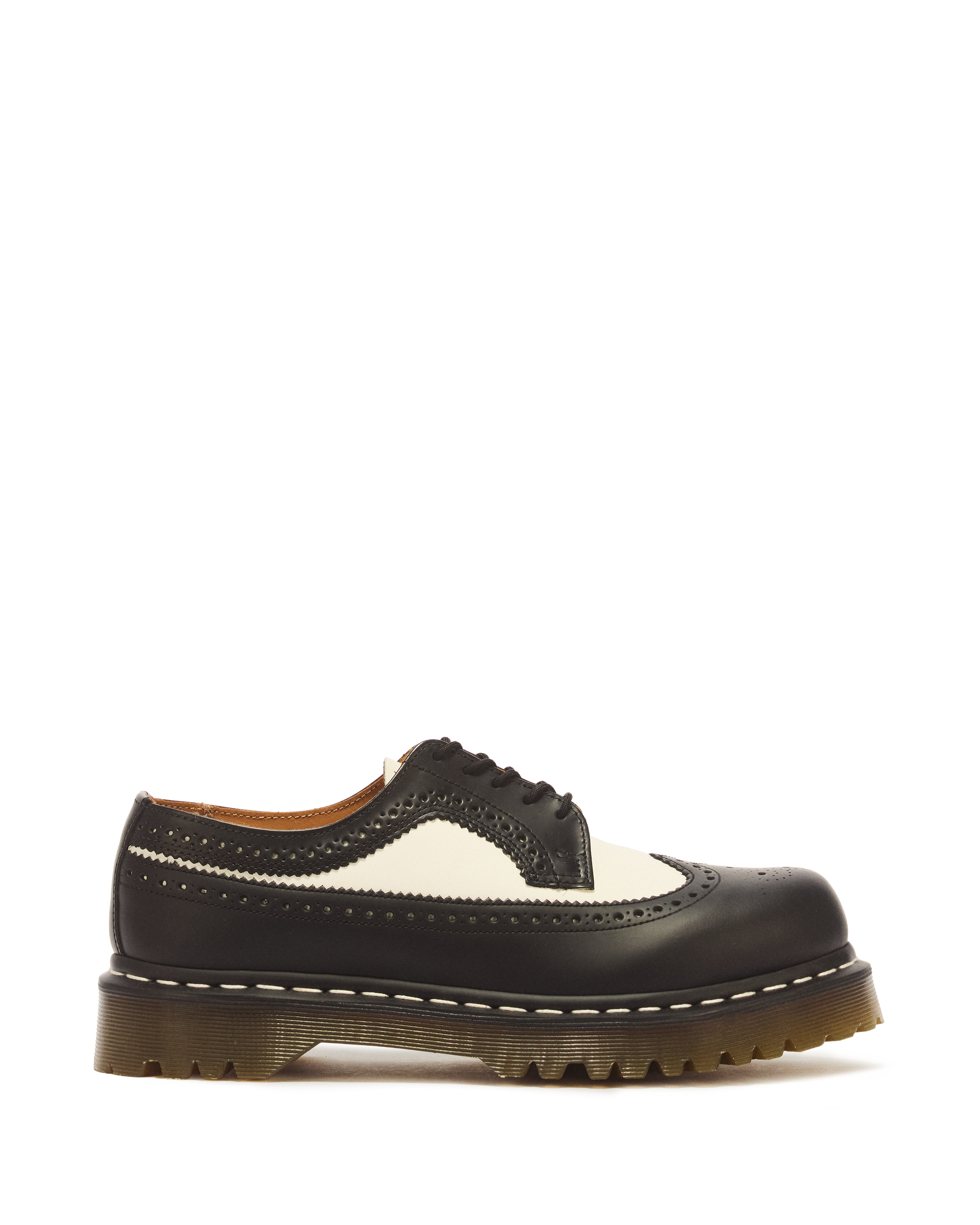 3989 Bex Smooth Leather Brogue Shoes in Black | Dr. Martens™