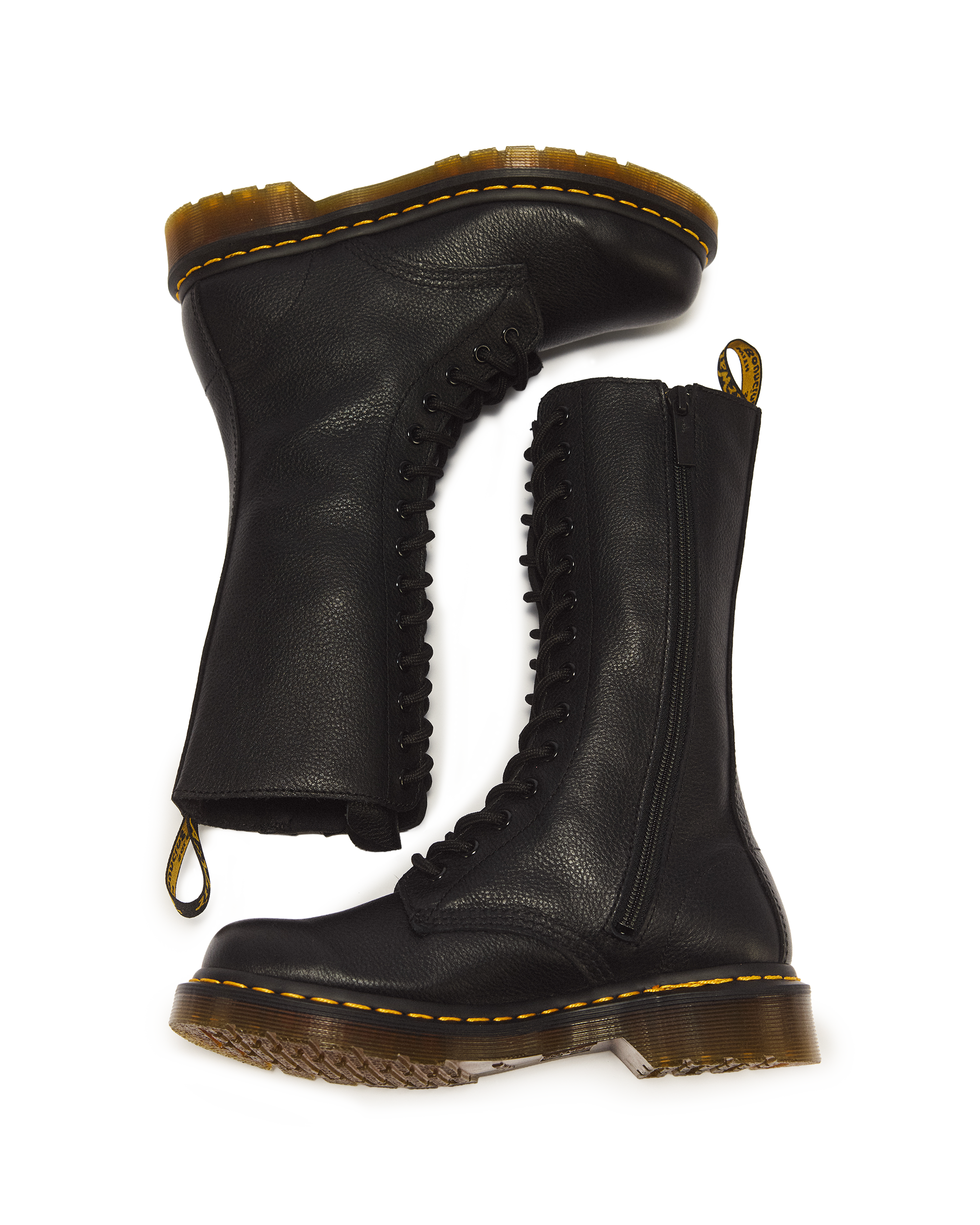 1B99 Virginia Leather Mid Calf Boots