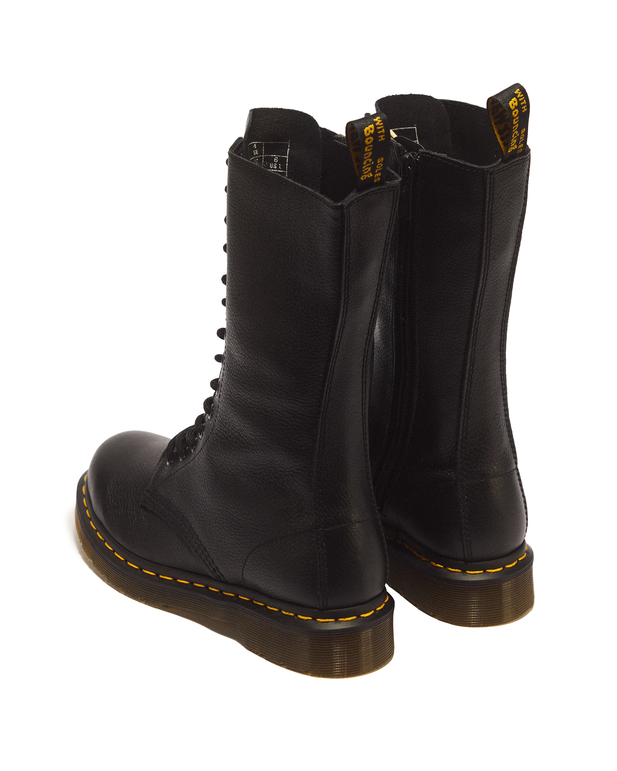 1B99 Virginia Leather Mid Calf Boots