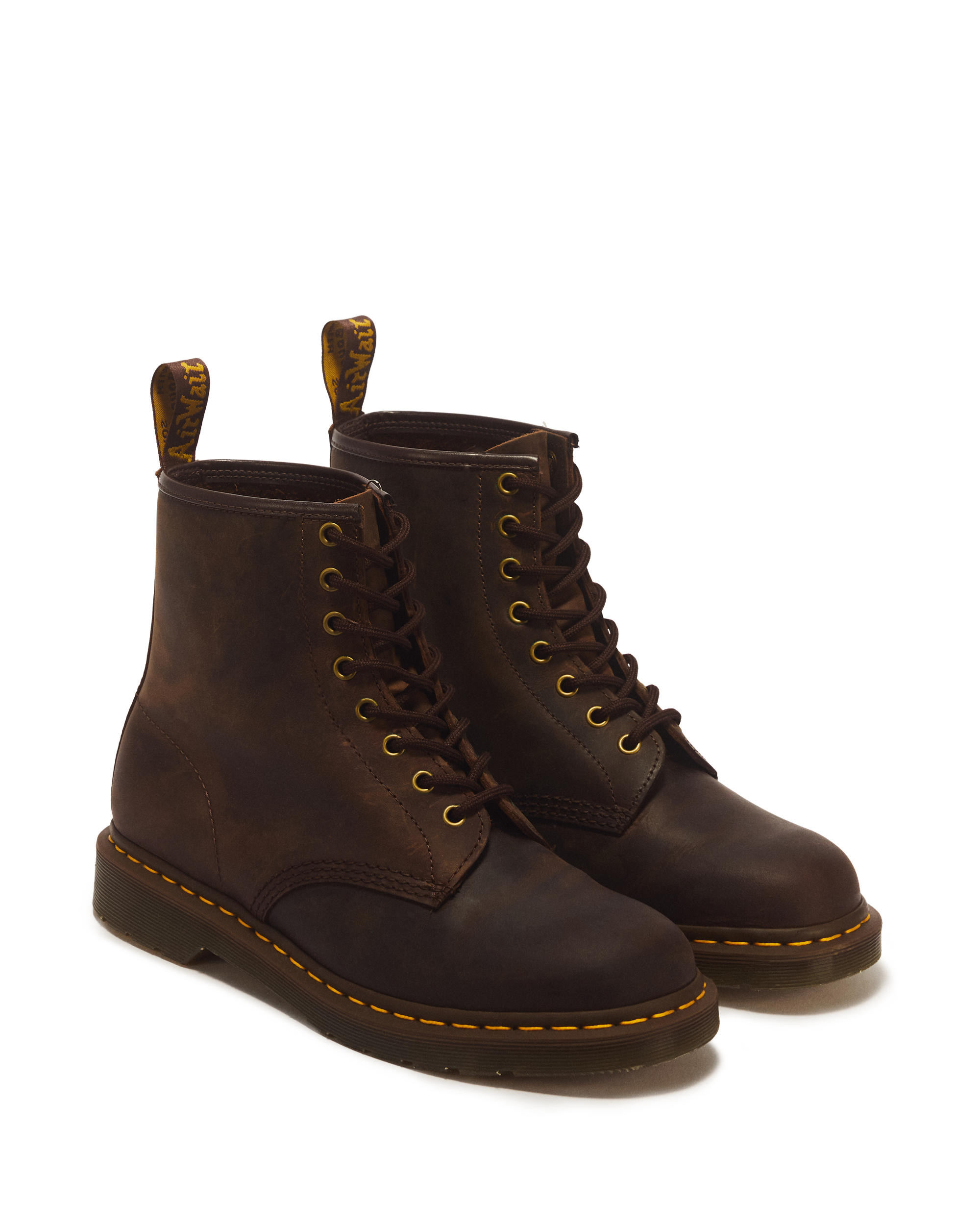 1460 Crazy Horse Leather Lace Up Boots in Brown | Dr. Martens™