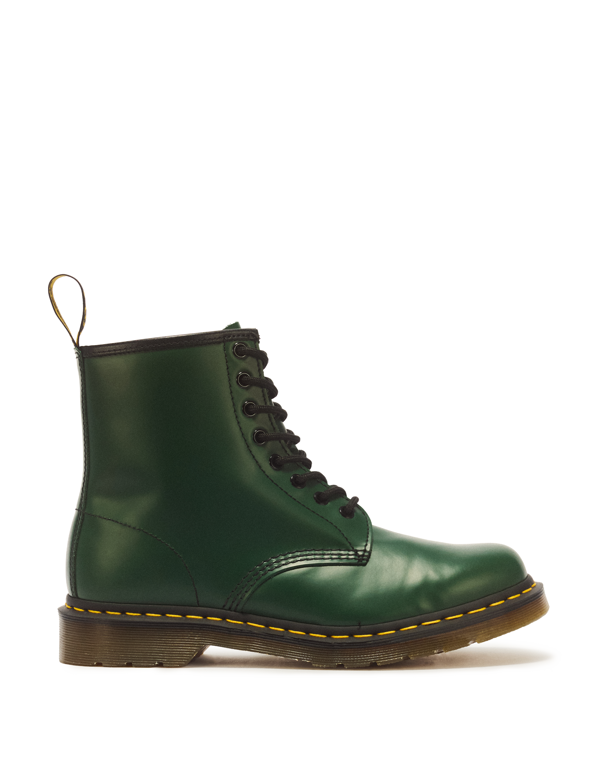 1460 Smooth Leather Lace Up Boots in Green | Dr. Martens™