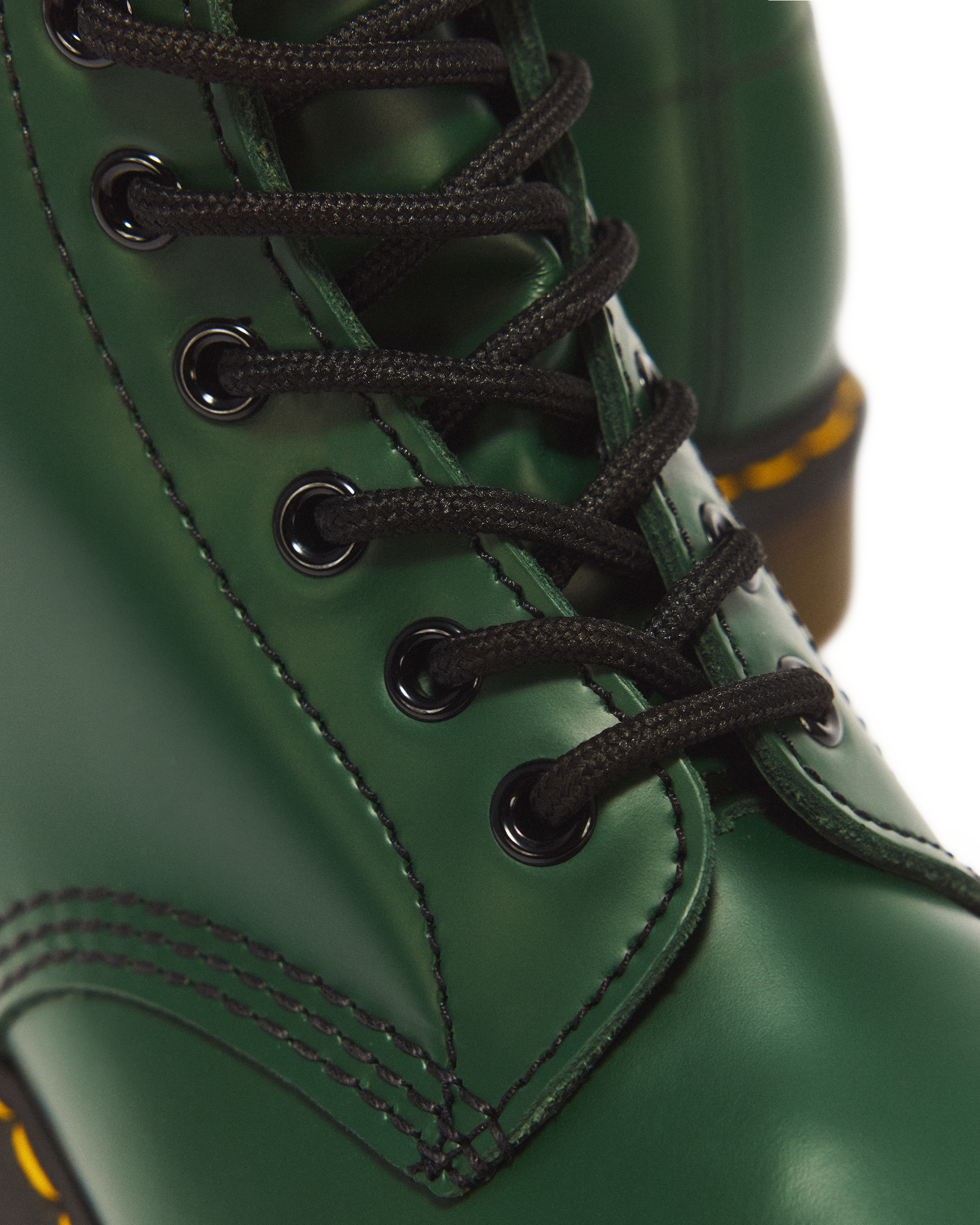 1460 Smooth Leather Lace Up Boots in Green | Dr. Martens™