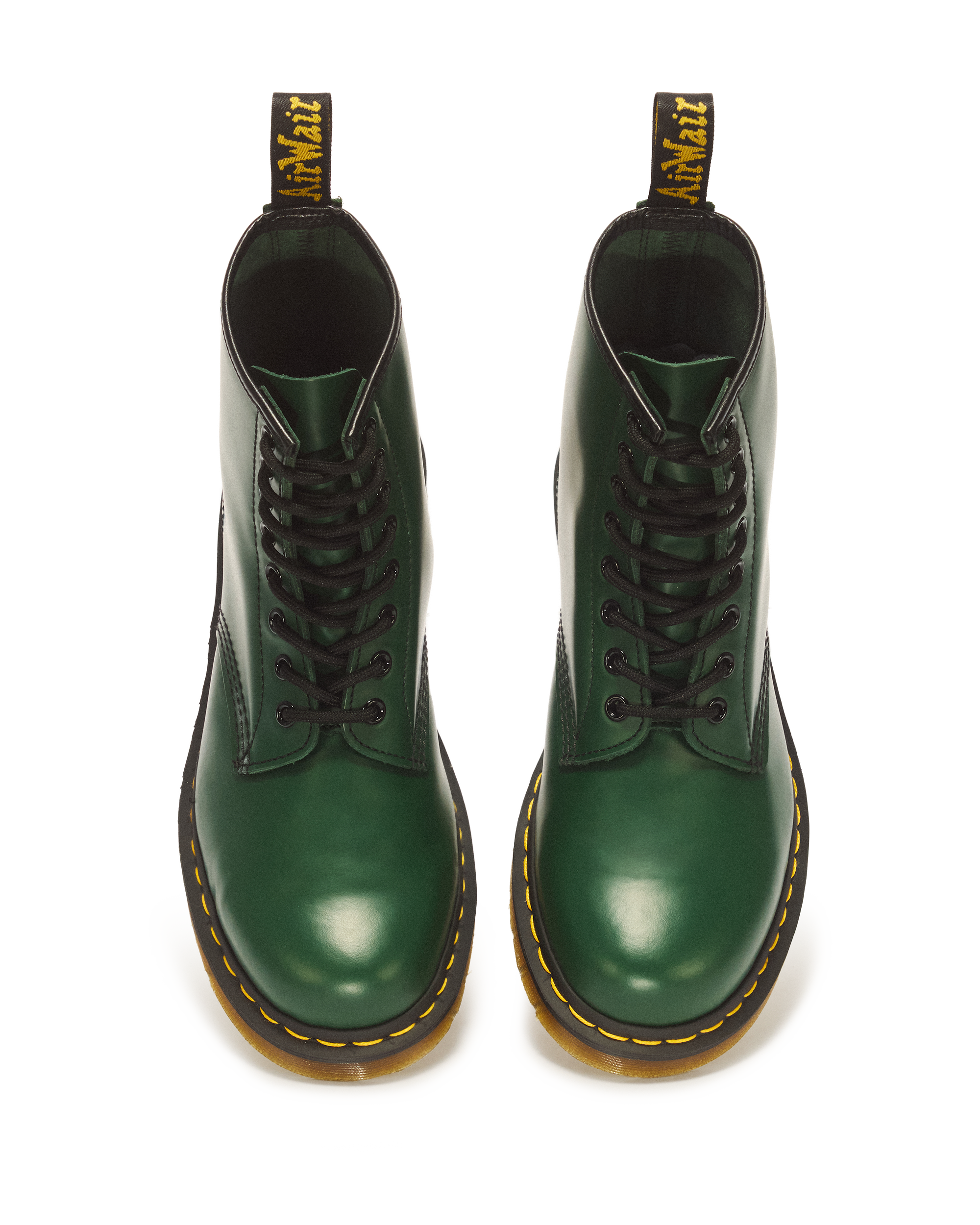 1460 Smooth Leather Lace Up Boots in Green | Dr. Martens™