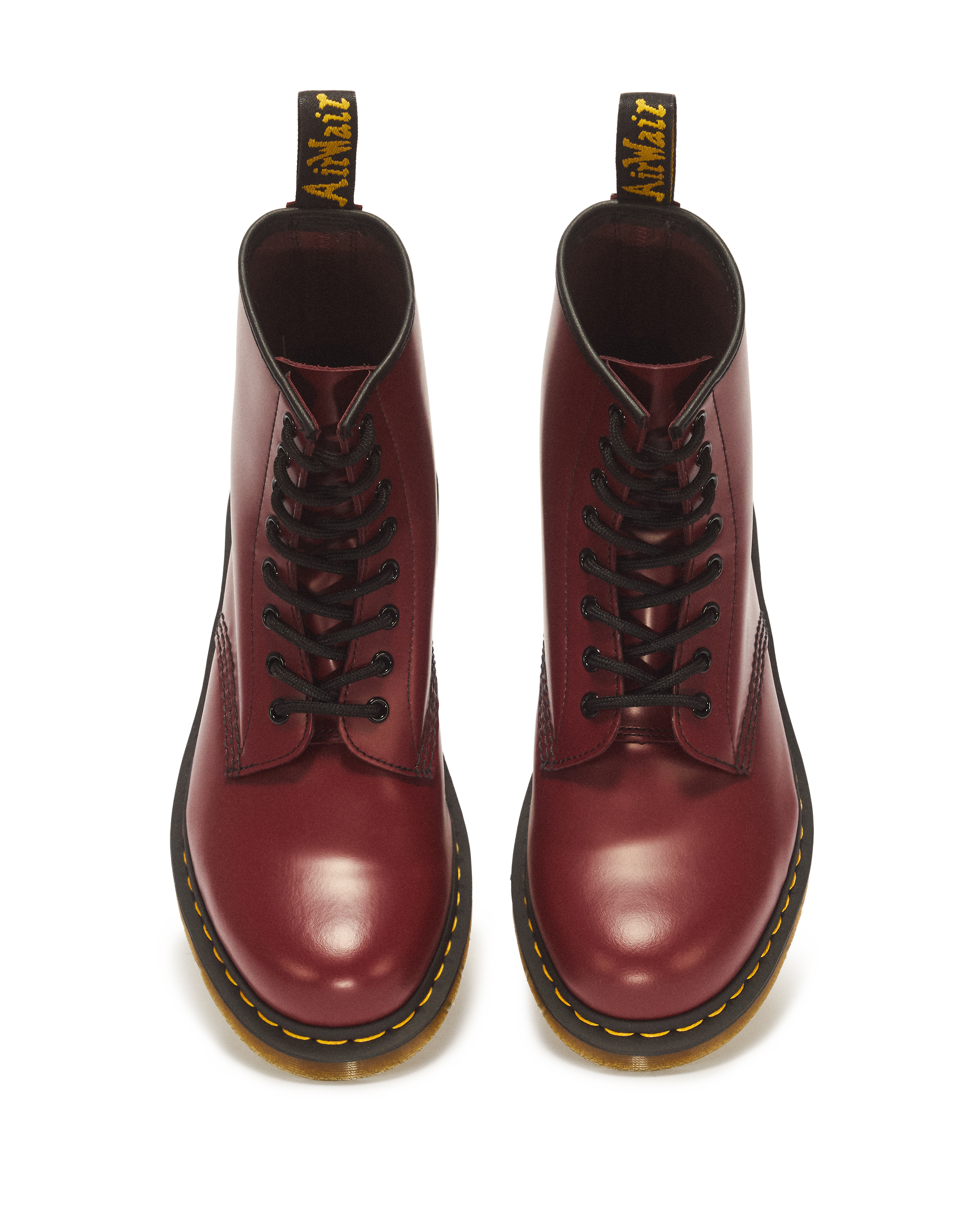 1460 Smooth Leather Lace Up Boots in Cherry Red | Dr. Martens™