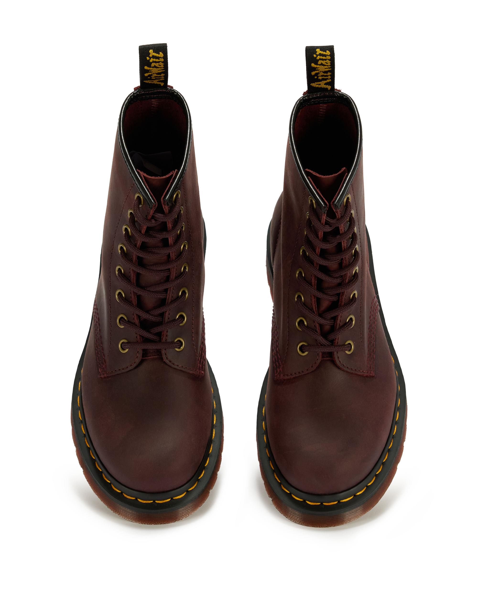 1460 Crazy Horse Leather Boots in Cherry Red | Dr. Martens™