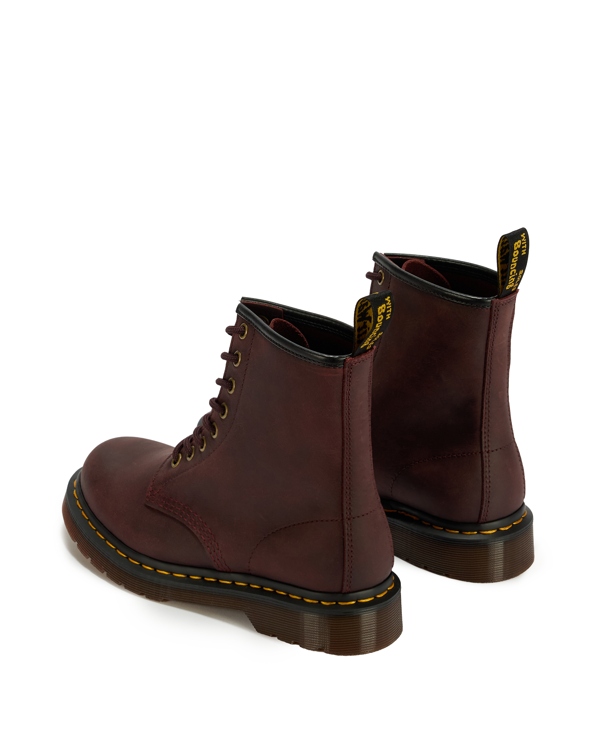1460 Crazy Horse Leather Boots in Cherry Red | Dr. Martens™