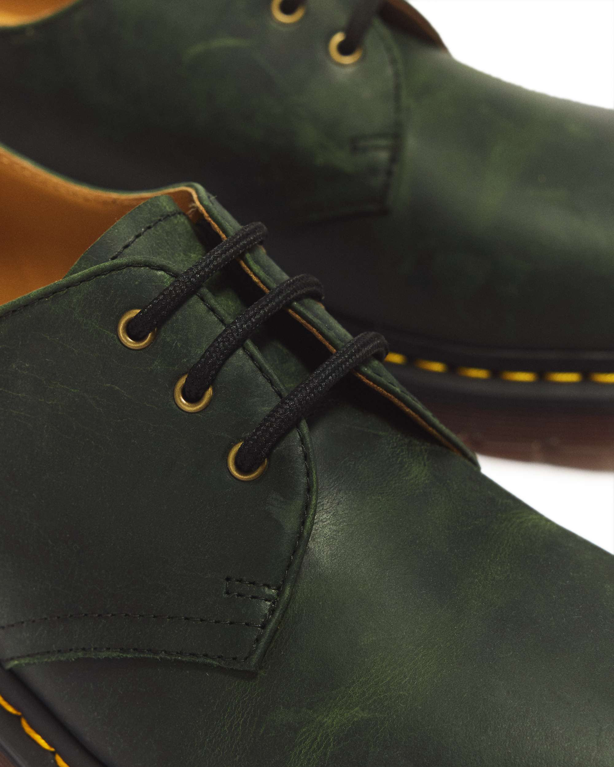 1461 Crazy Horse Leren Schoenen met Drie Veterogen
