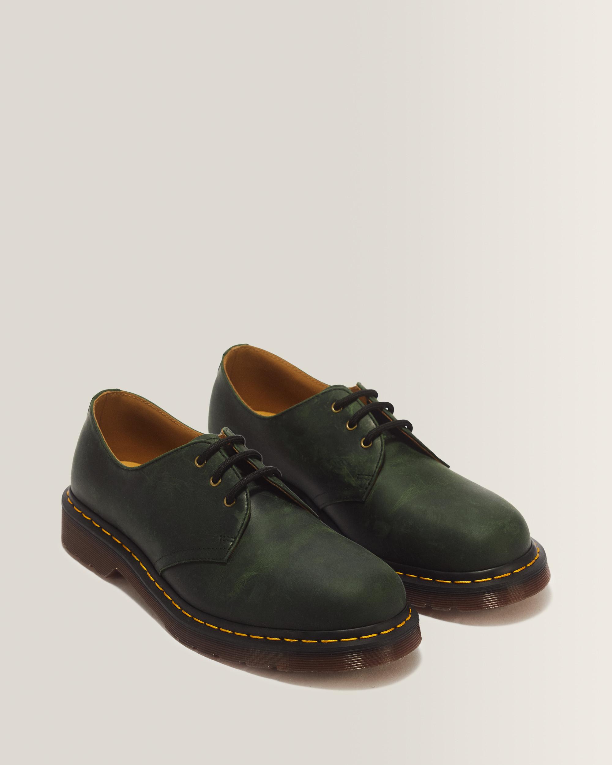 1461 Crazy Horse Leren Schoenen met Drie Veterogen