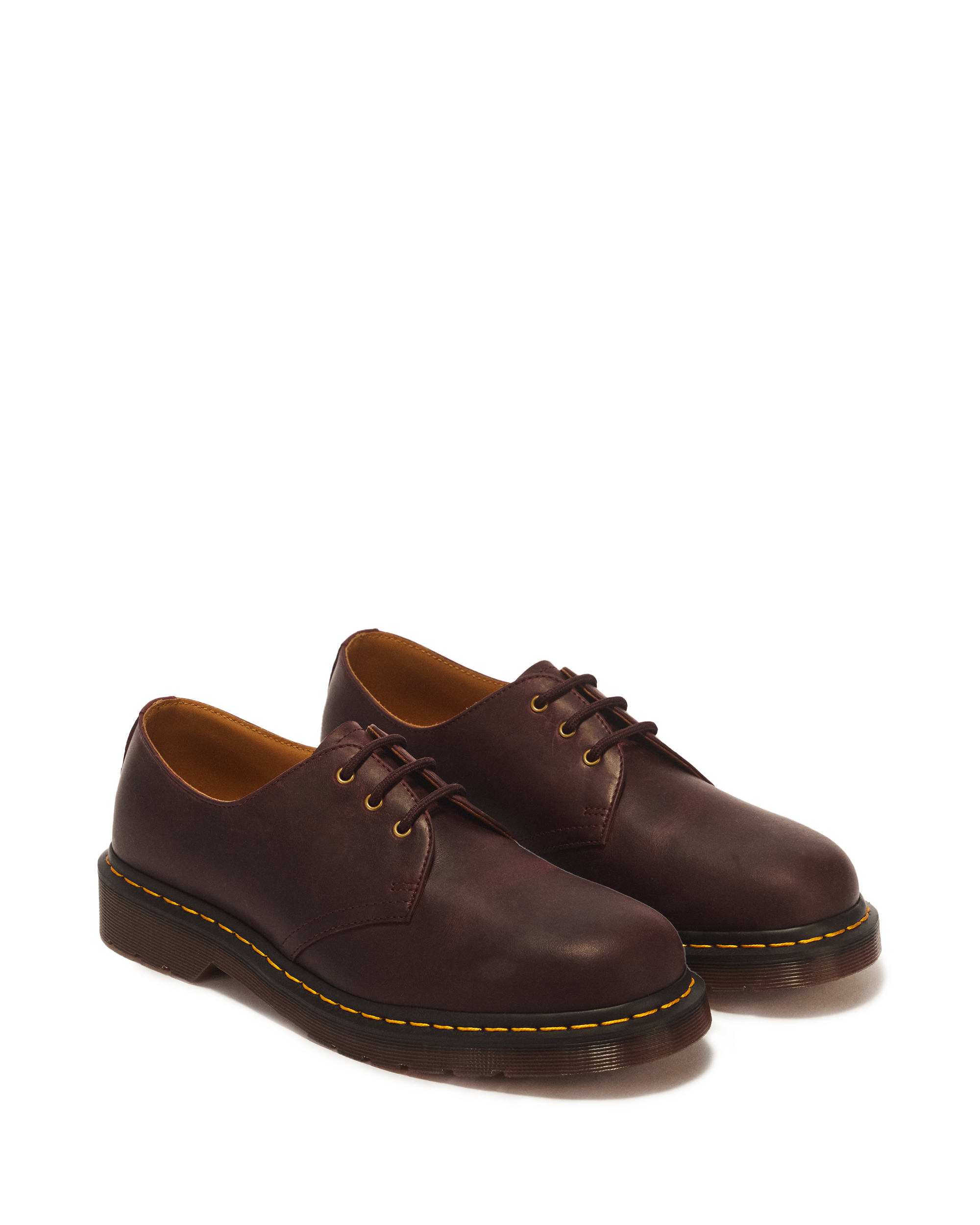 1461 3 Eye Crazy Horse Leather Lace Up Shoes in CHERRY RED | Dr