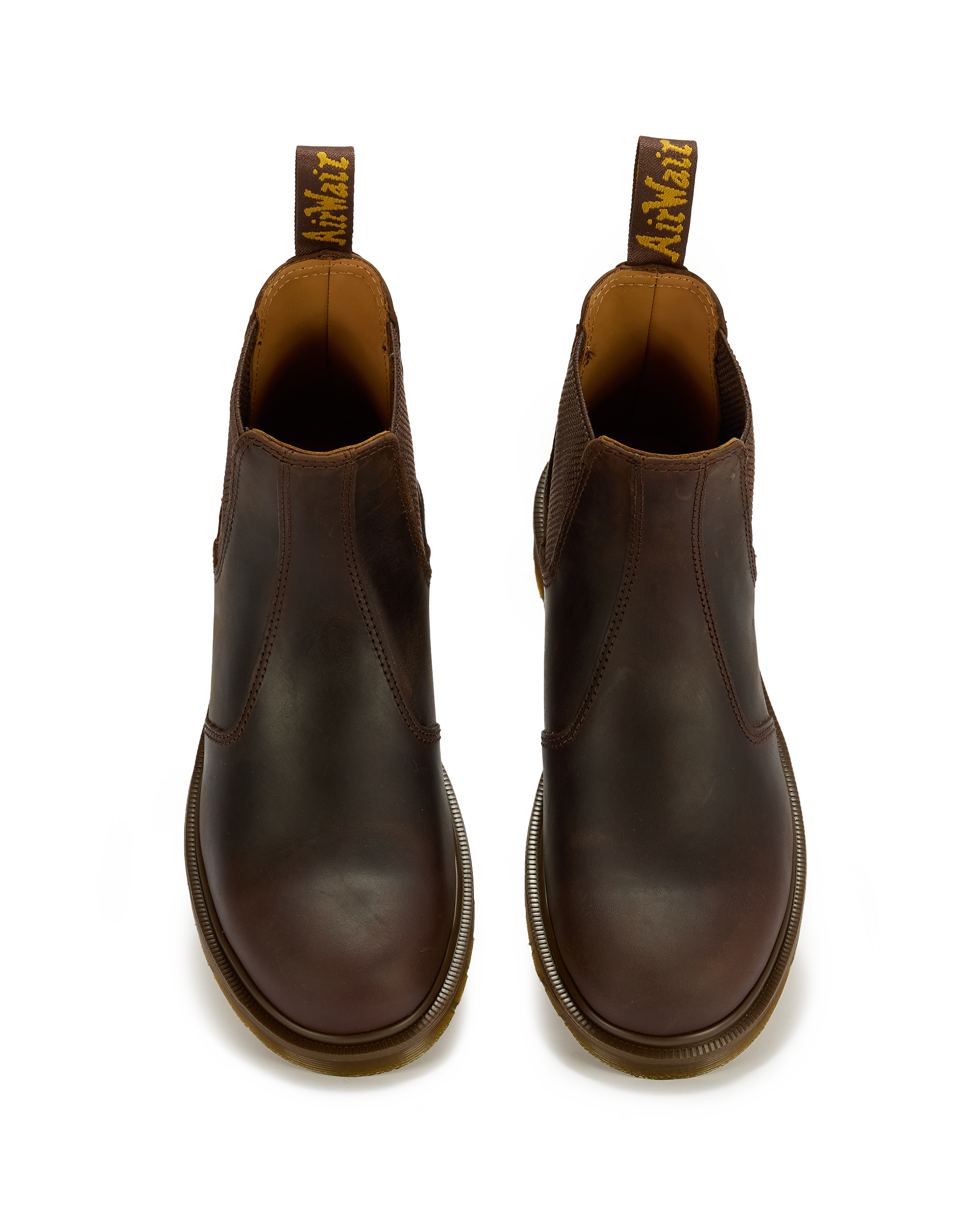 2976 Crazy Horse Leather Chelsea Boots in DARK BROWN | Dr. Martens™