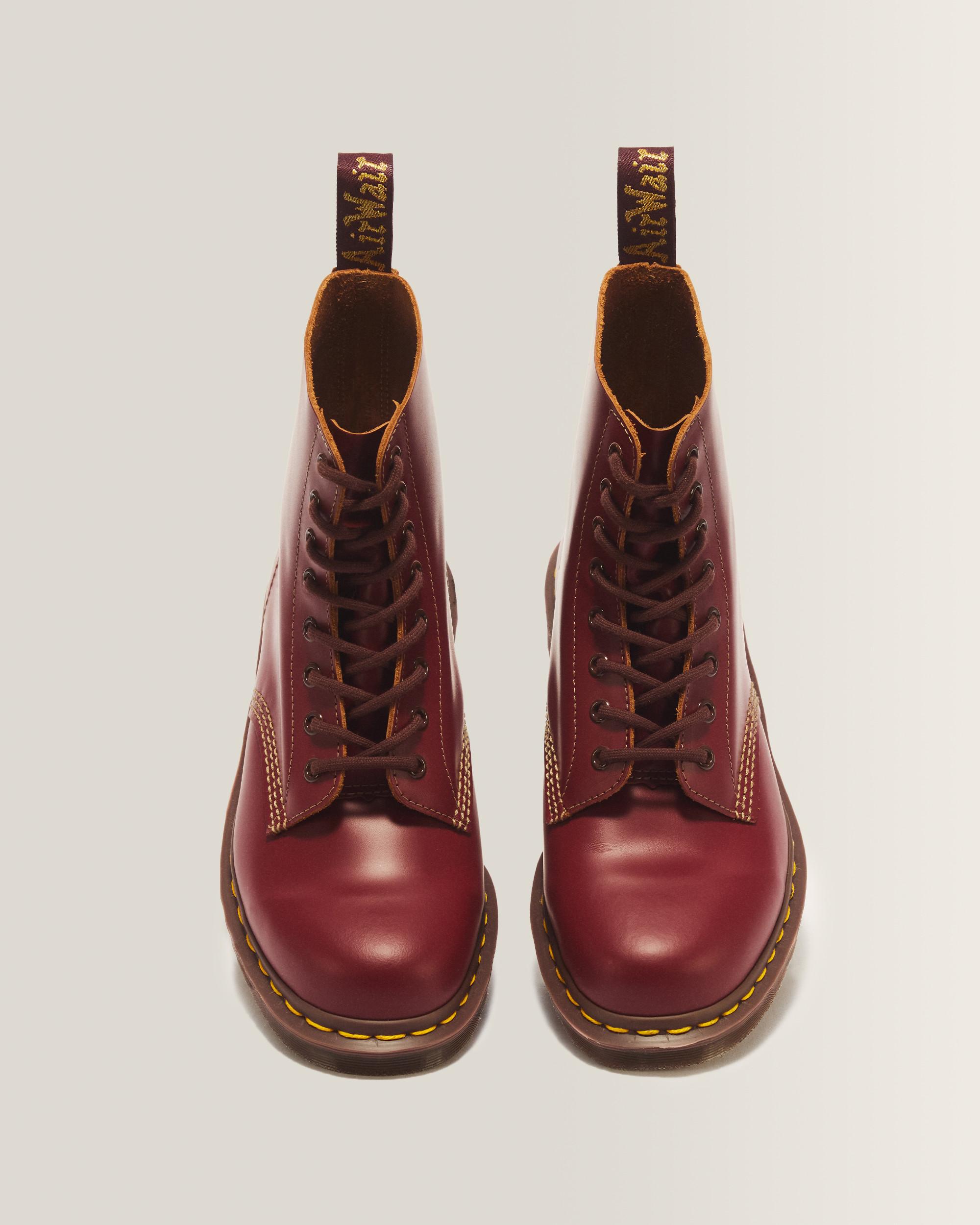 Vintage 1460 Quilon Leather Ankle Boots in Red | Dr. Martens™