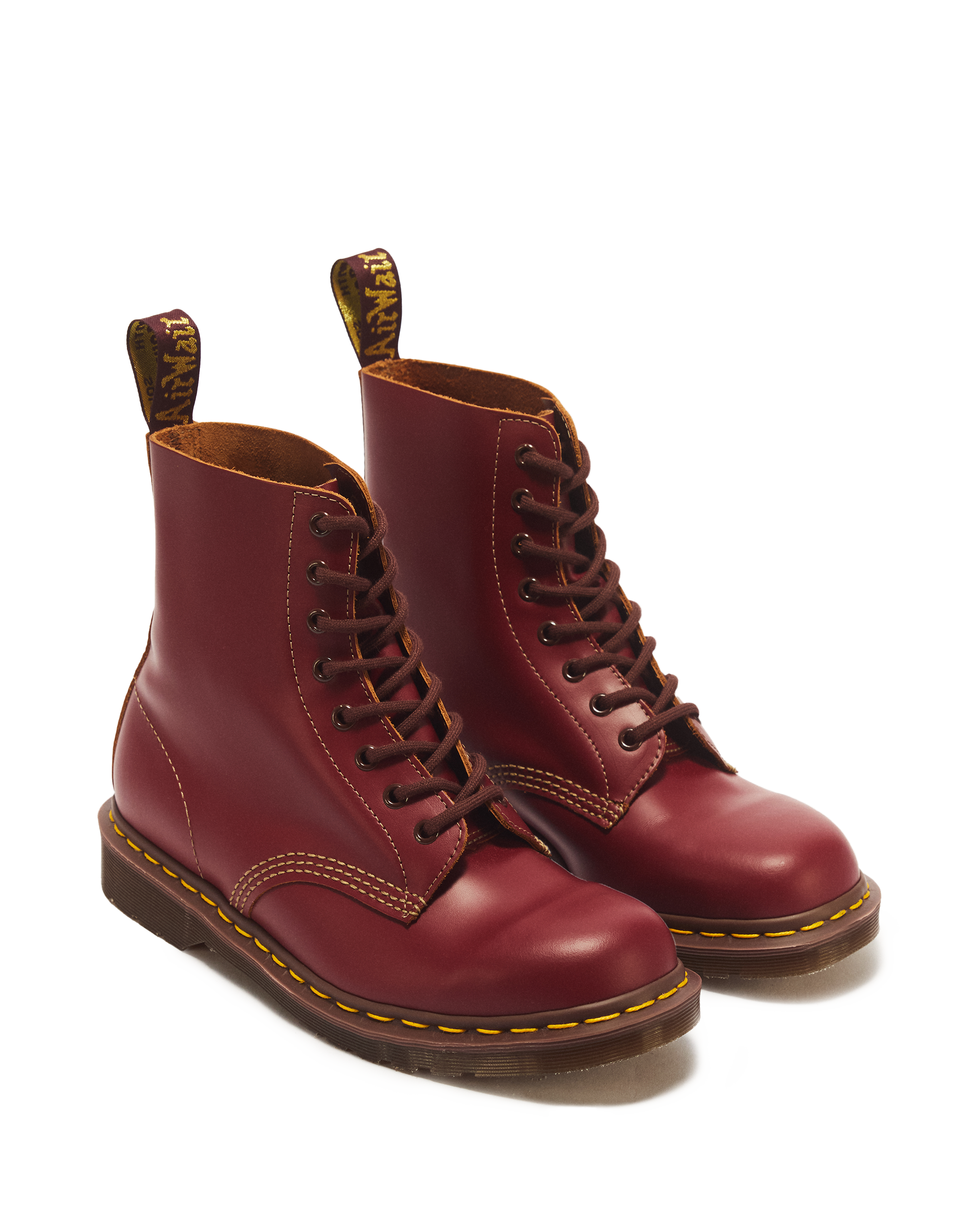 Vintage 1460 Quilon Leather Ankle Boots in Red | Dr. Martens™