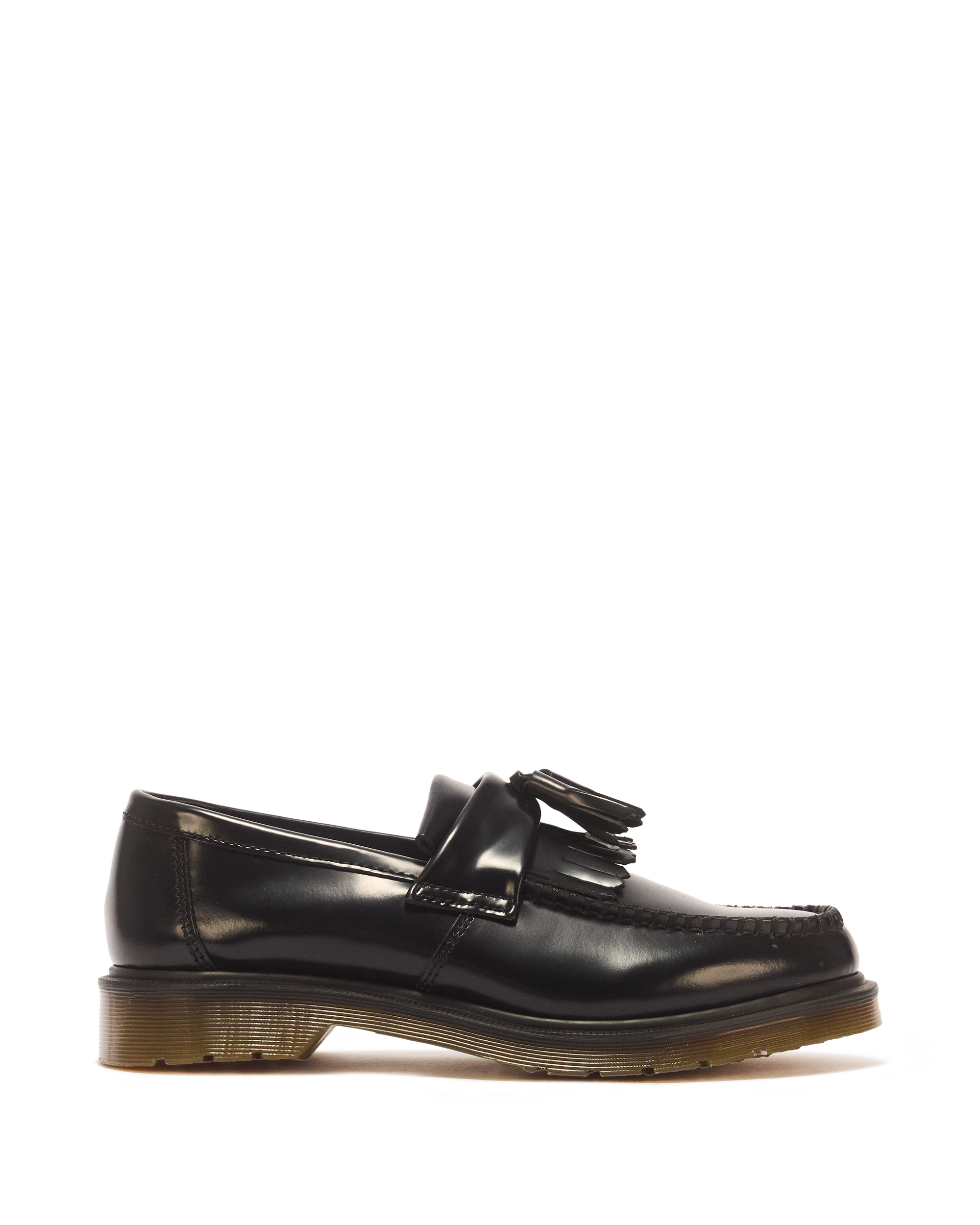 Adrian Smooth Leather Tassel Loafers in Black | Dr. Martens™