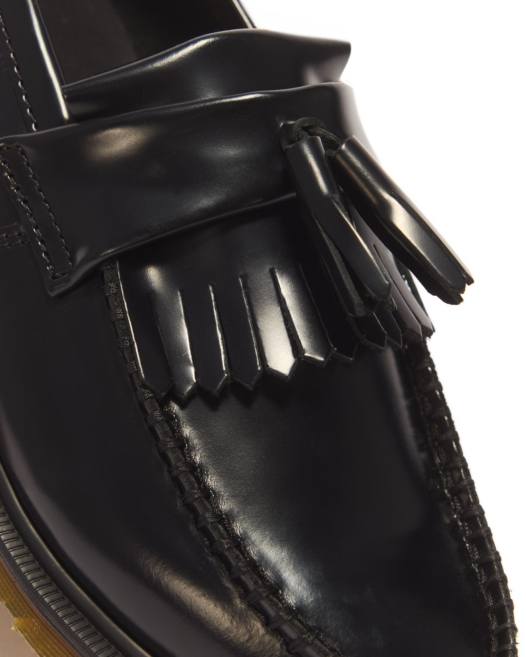 Adrian Smooth Leather Tassel Loafers in Black | Dr. Martens™