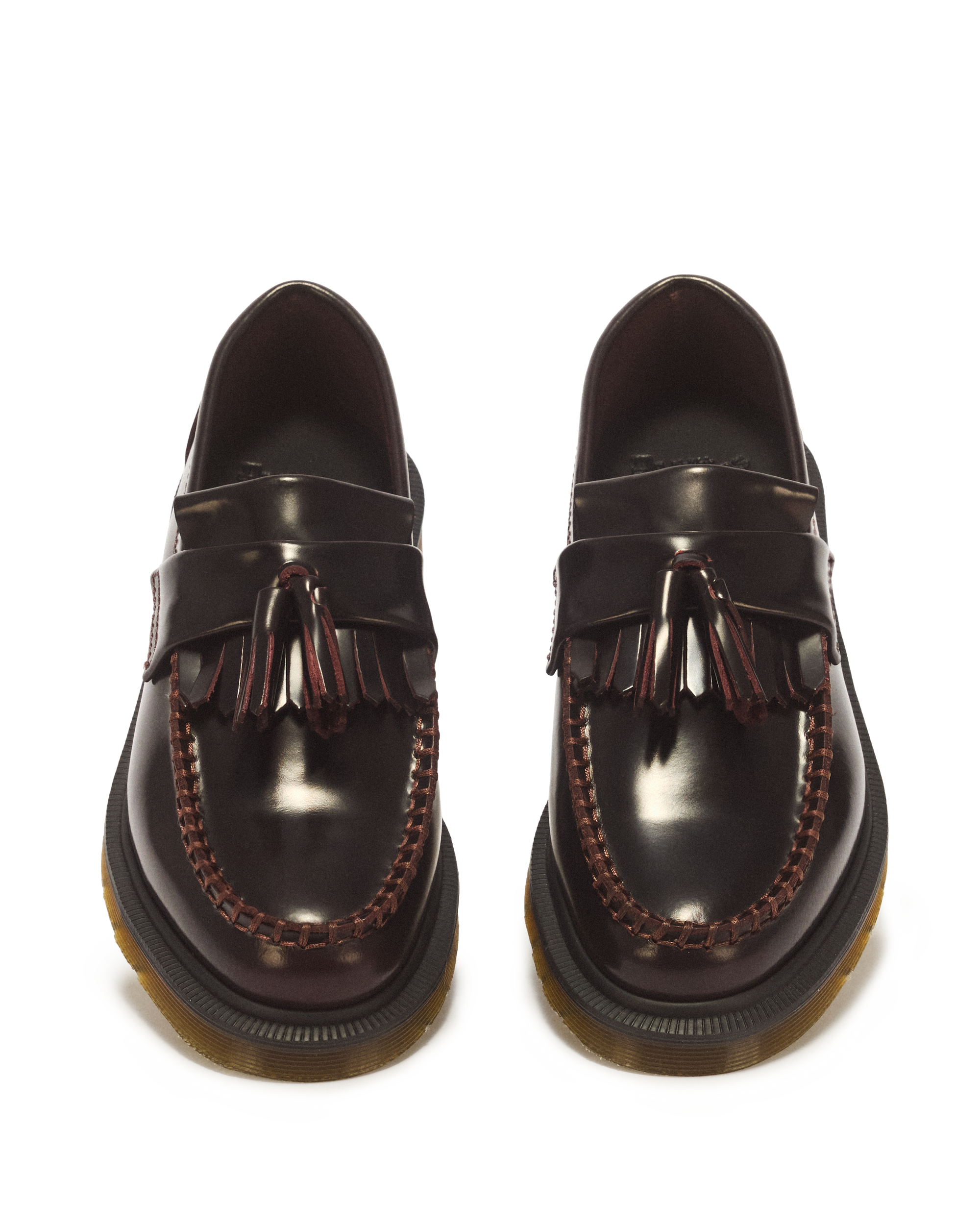 Adrian Arcadia Leather Tassel Loafers in Cherry Red Arcadia | Dr