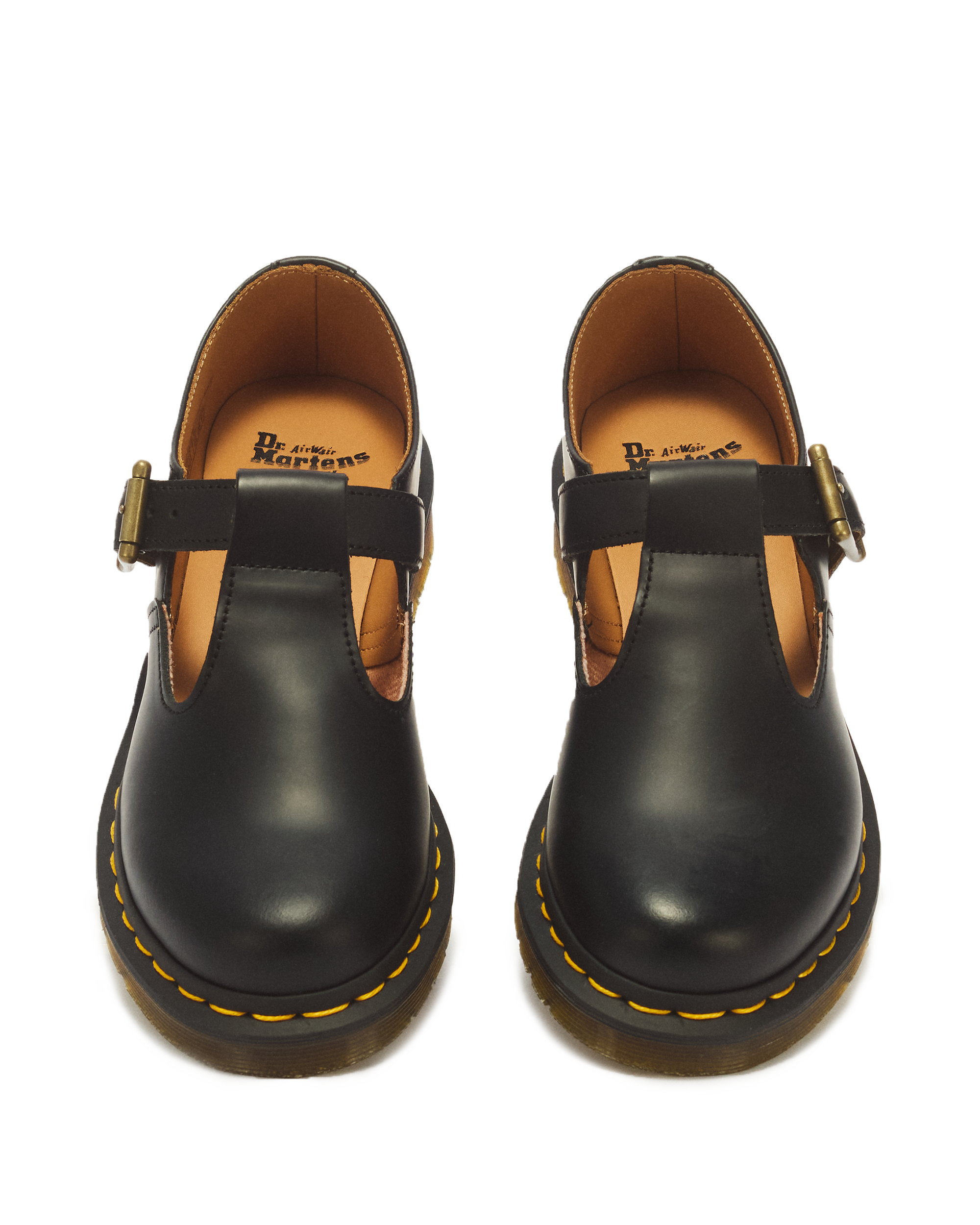 Polley Smooth Leren Mary Jane Schoenen in BLACK | Dr. Martens™
