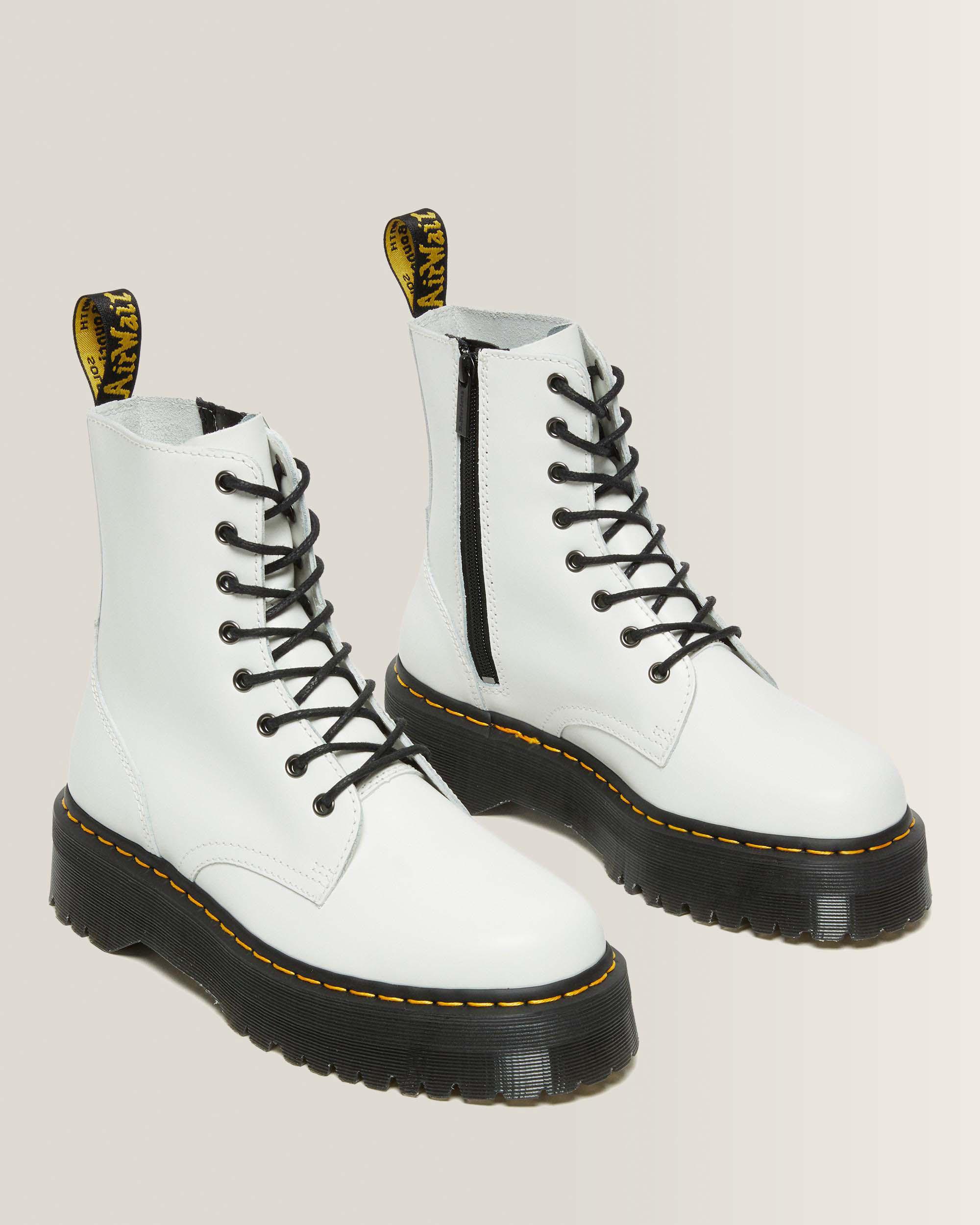Jadon Smooth Leather Platform Boots