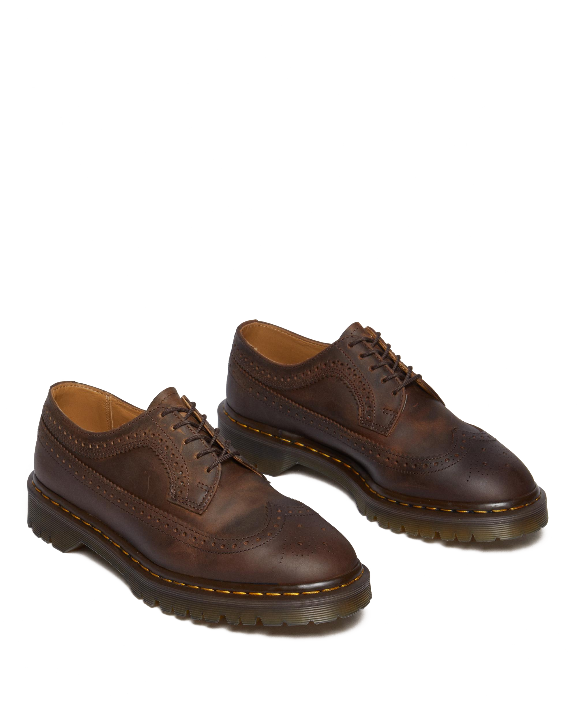 Zapatos Blucher 3989 de piel Crazy Horse calada